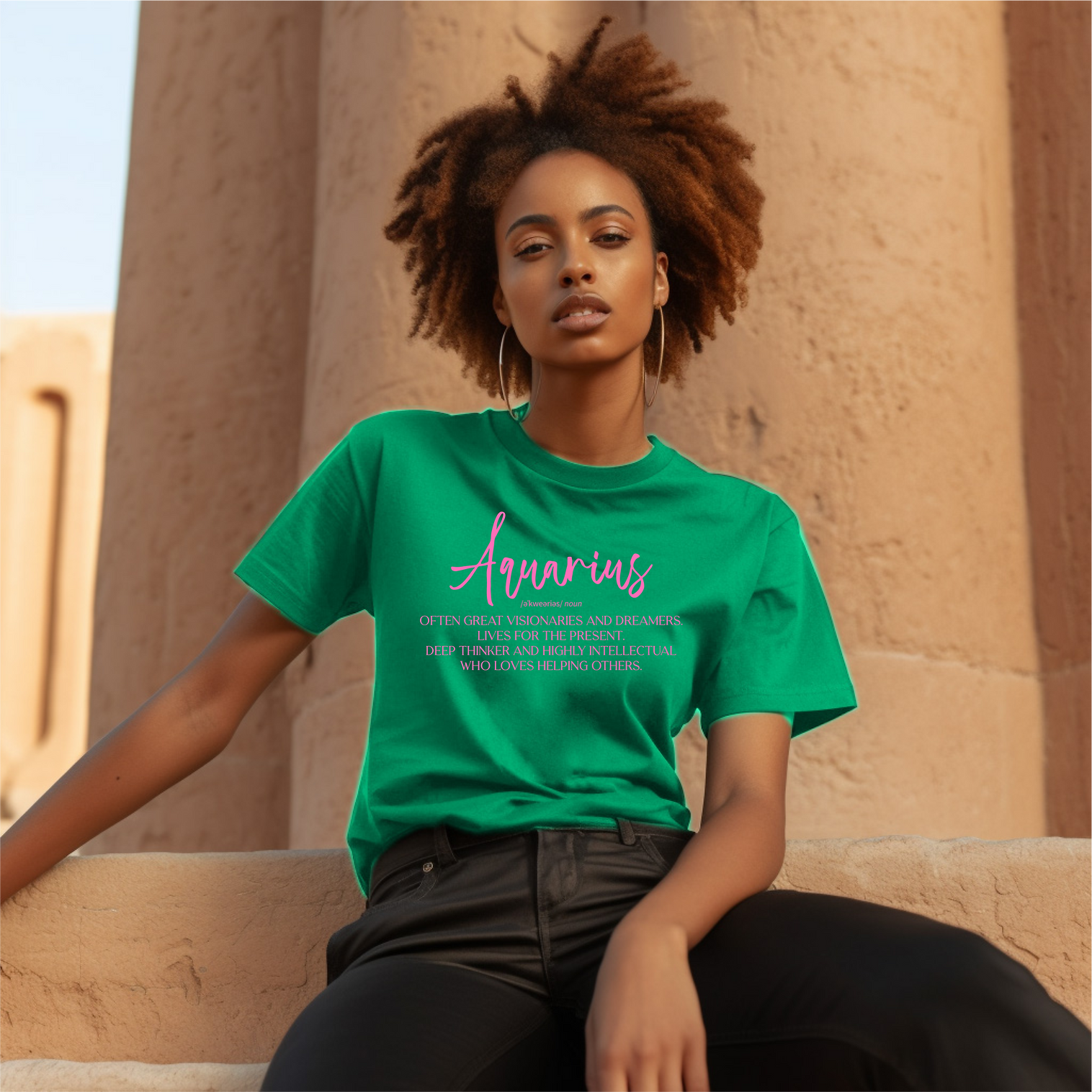 Aquarius Description Shirt (Green)