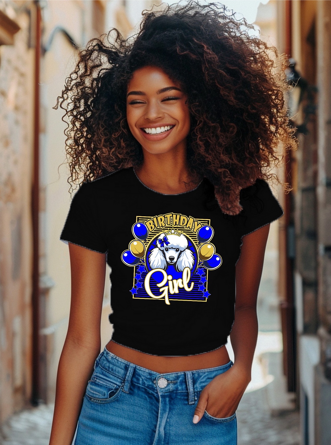 Poodle Birthday Girl Unisex Shirt