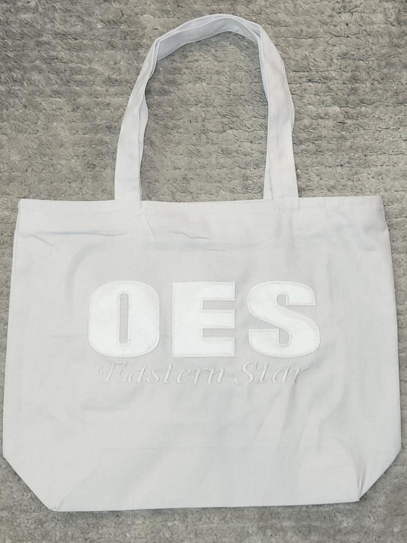 White On White Chapter Meeting Over-Sized Zip tote