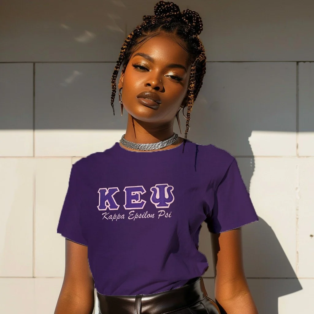Embroidered Purple Kappa Epsilon Psi T-Shirt