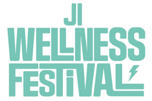 Logo for the JI Wellness Festival in teal and green colors.