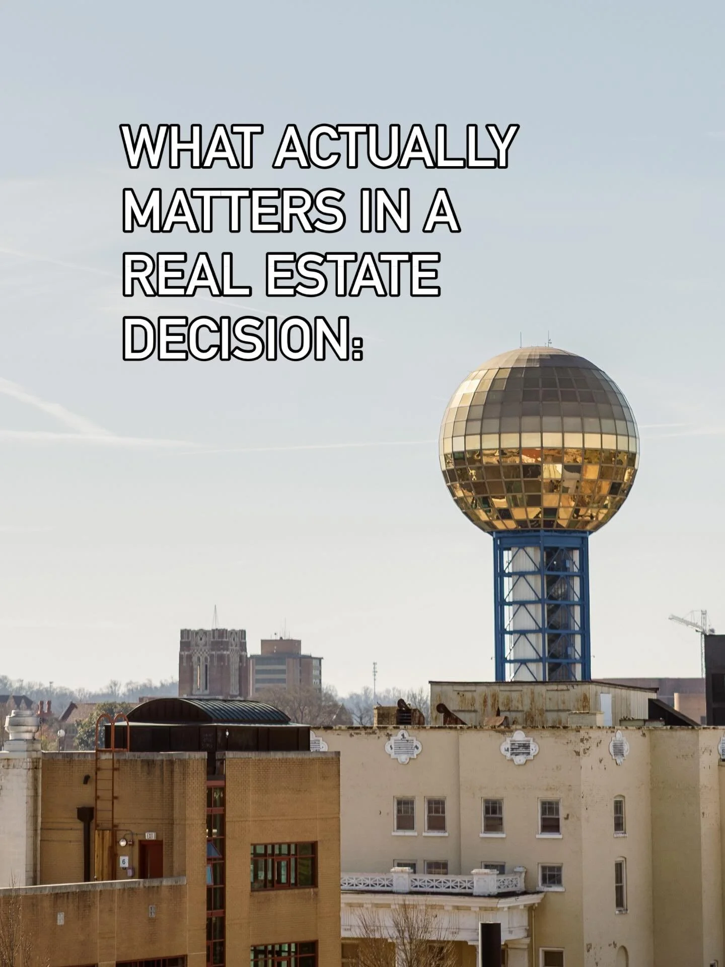 Most decisions in real estate look simple on the surface.

They&rsquo;re not.

The difference is usually in how they&rsquo;re evaluated.

#knoxvillerealtor #tennesseerealestate #luxuryhomes #easttennesseerealestate #tnrealtor