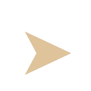 A black design with a beige arrow pointing to the right.