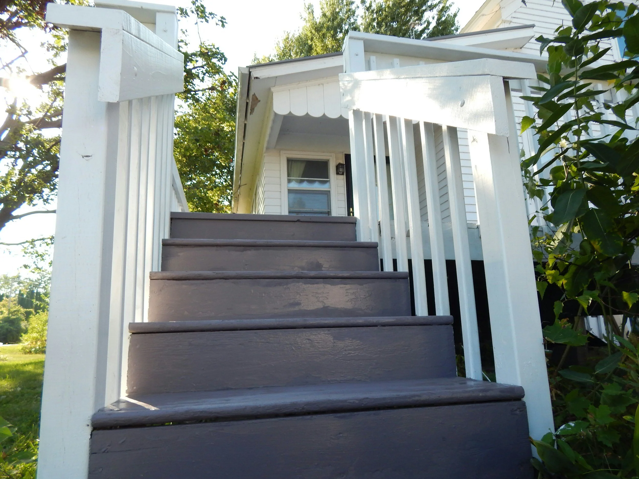 Deck stairs of a house