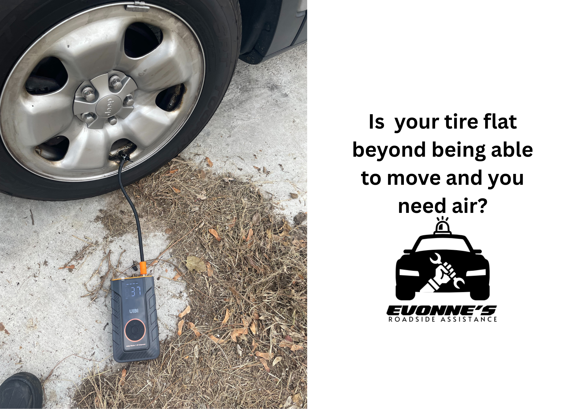 Flat Tire Air Delivery