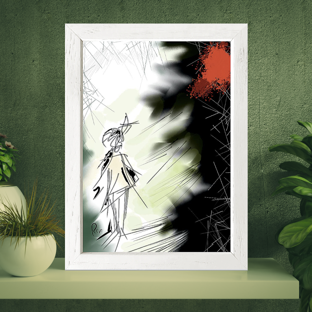 Coming soon! 
Girl in Forest — Whimsical Nature Mini Art Print (5x7) 
Girl in Forest  Original artwork by Lau(REN . A softly atmospheric illustration that brings a sense of calm to your creative space. 
