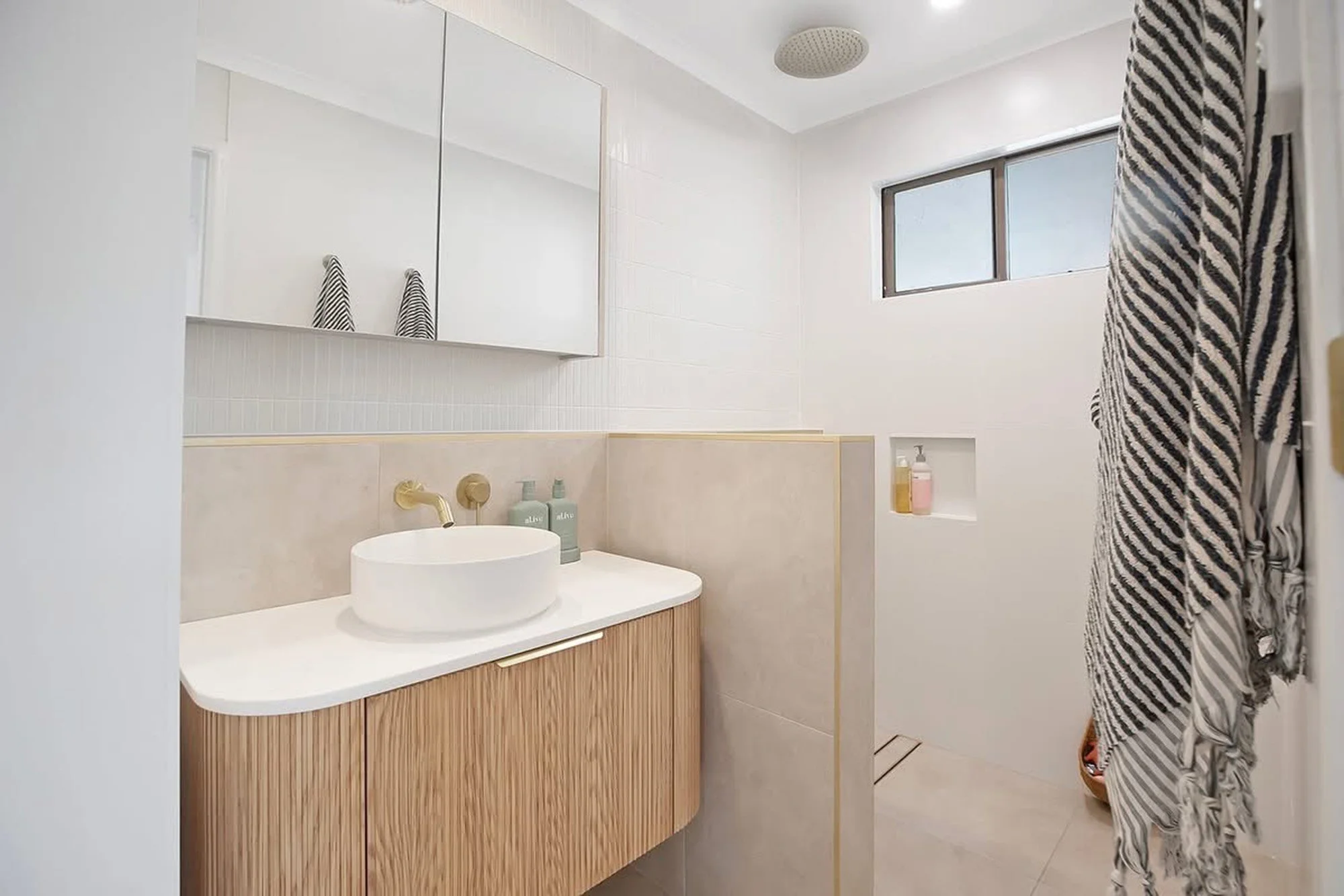 A photo taken of a bathroom renovation job by Ezi Group Pty Ltd.