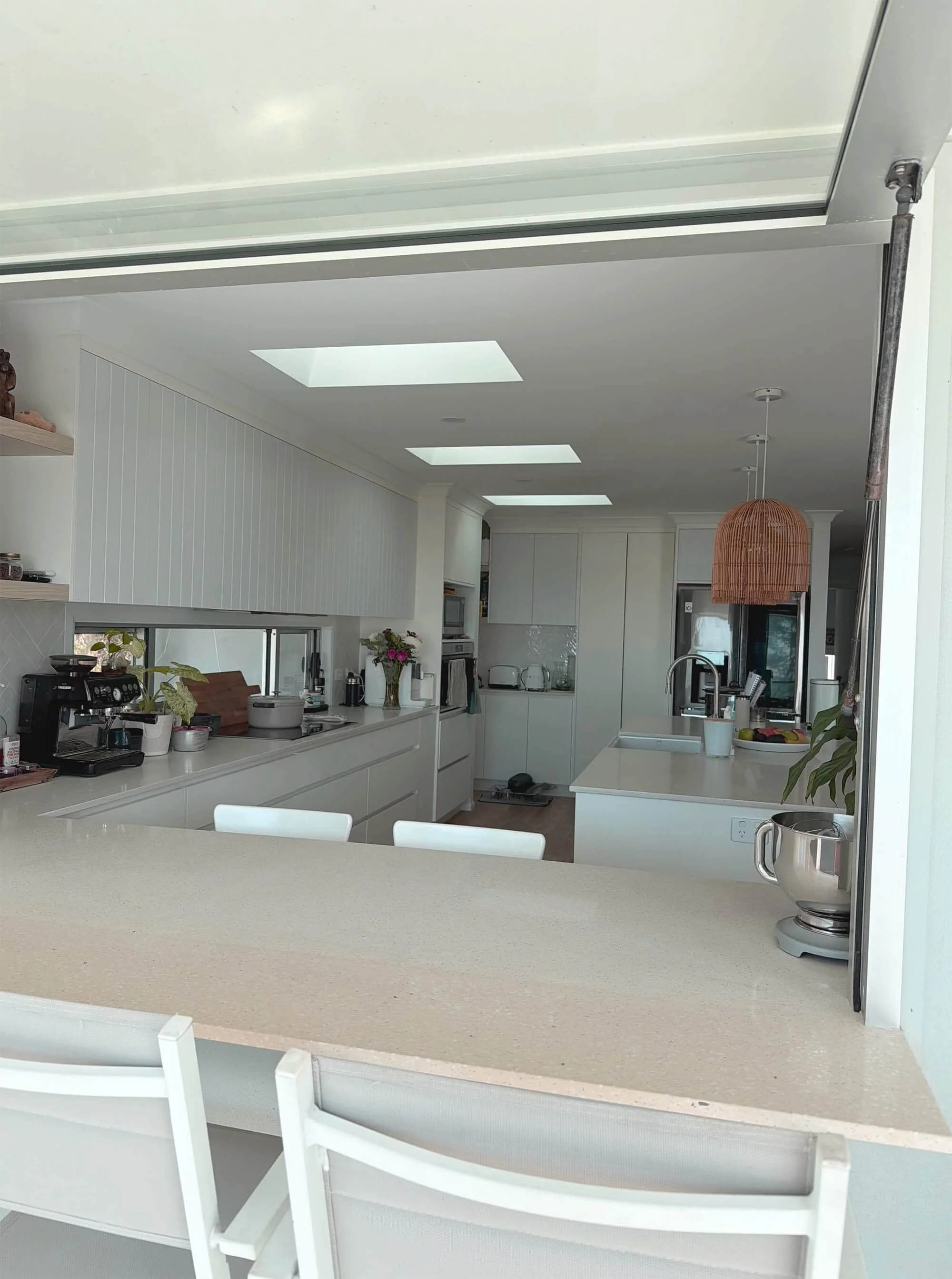 A photo taken after a skylight install by Ezi Group in Mackay.