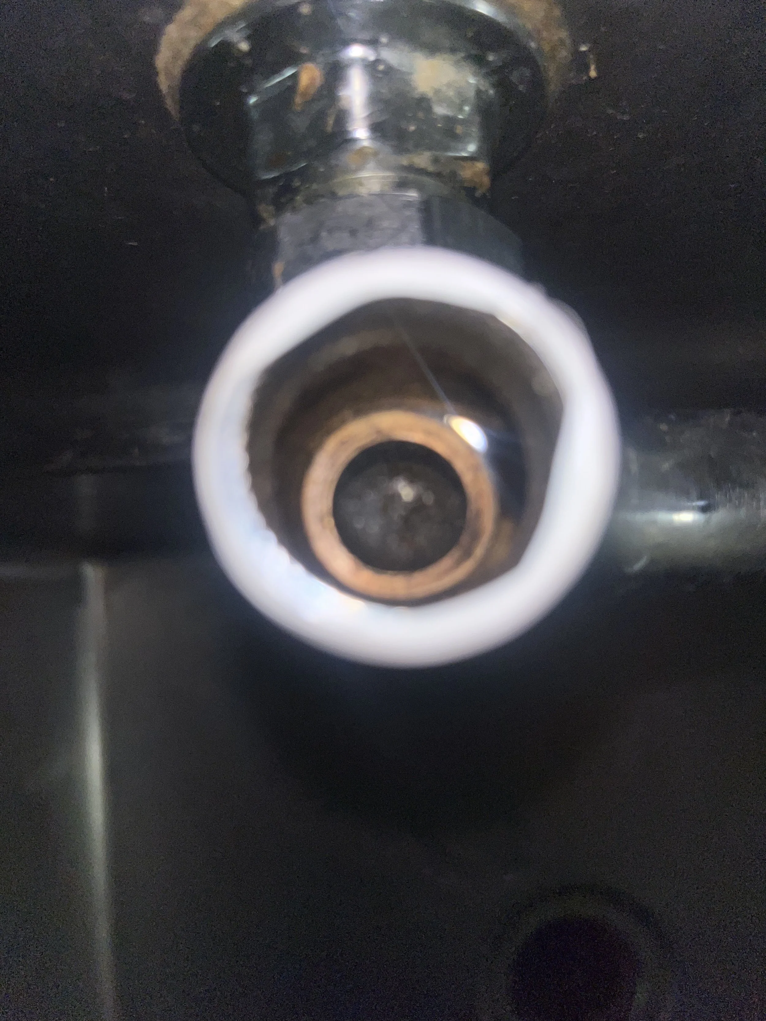 view of a faucet seat 