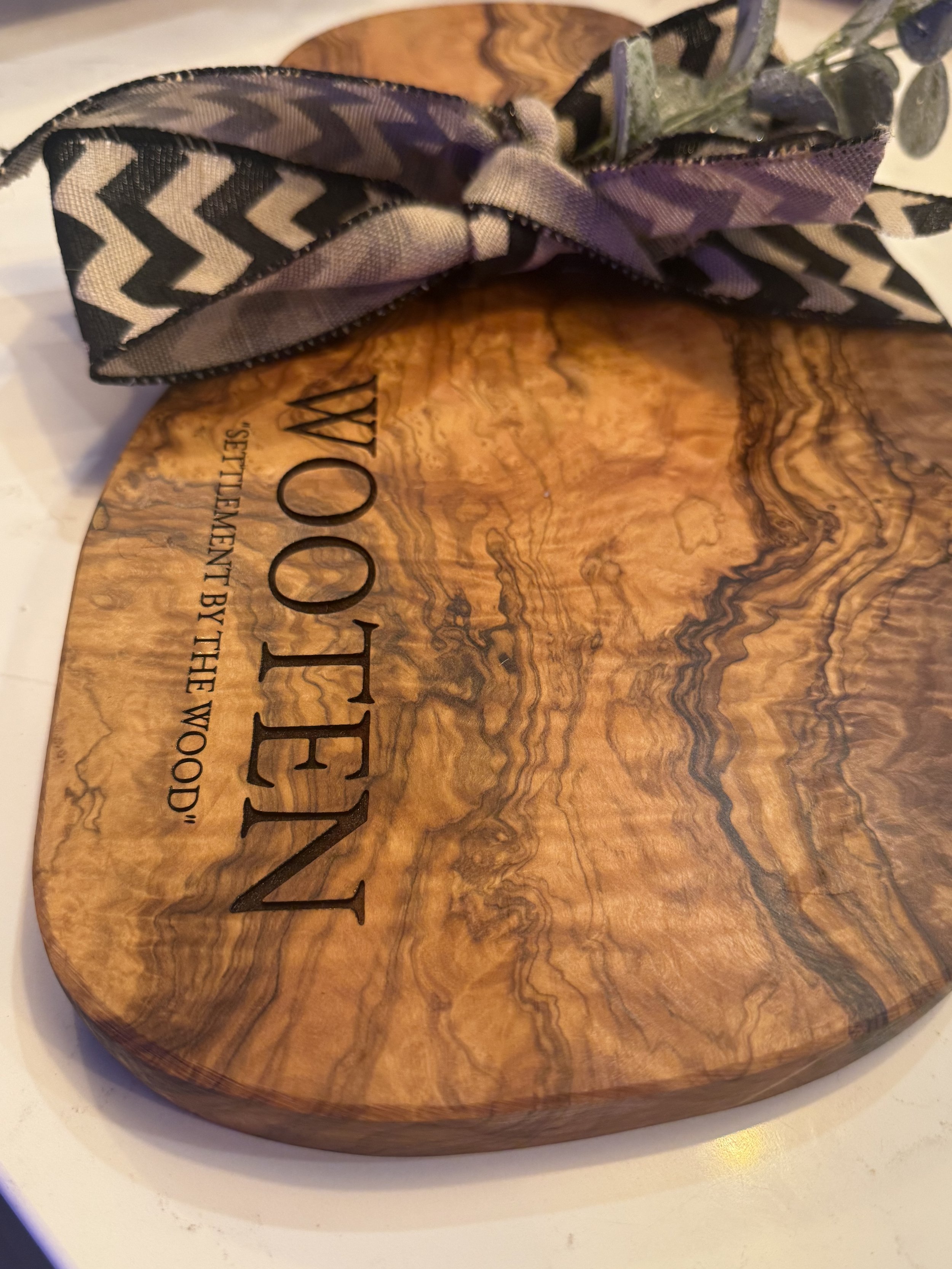 Custom Large Olive Wood Board Approx. 18 inch