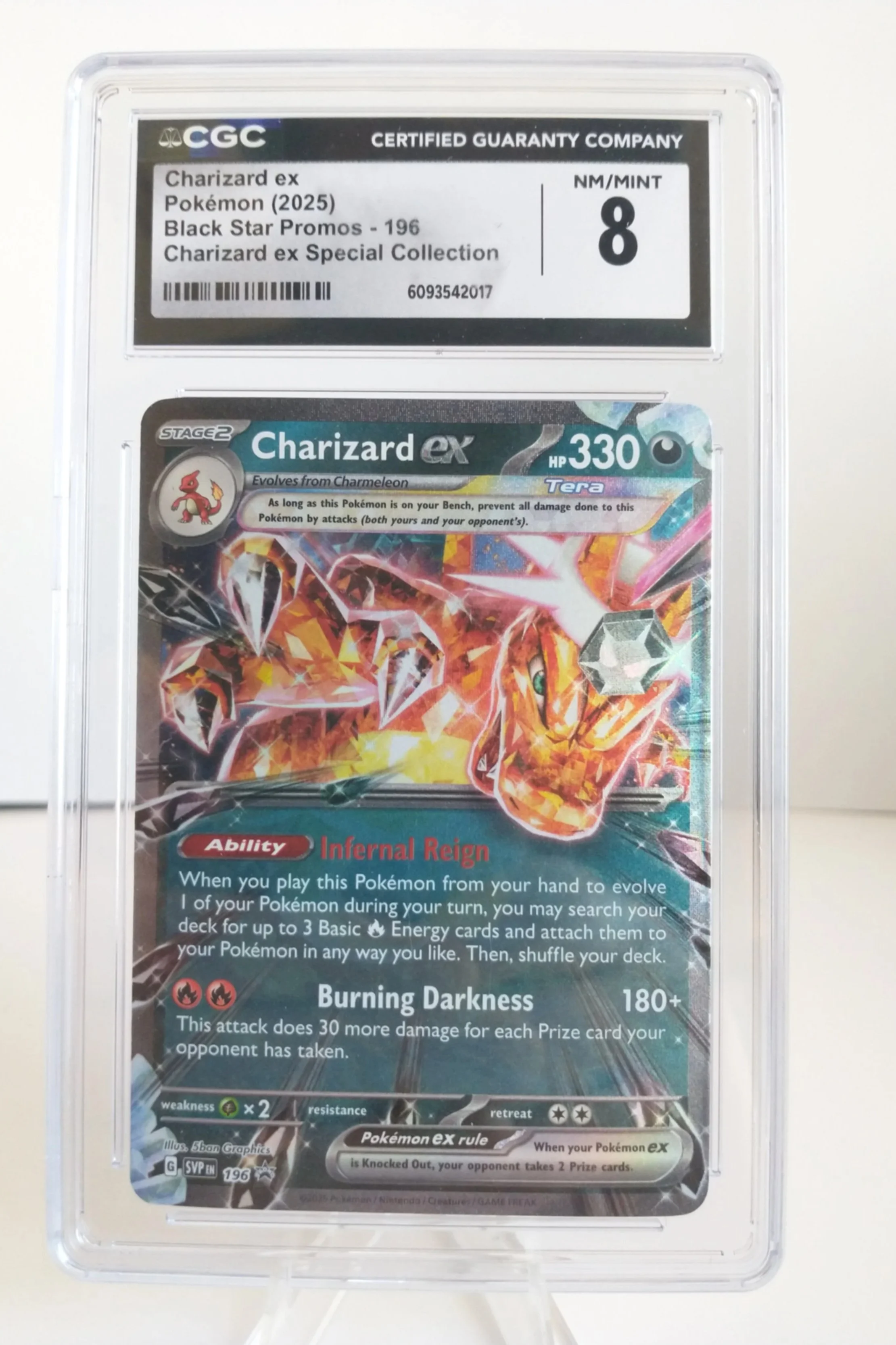 Charizard ex CGC 8