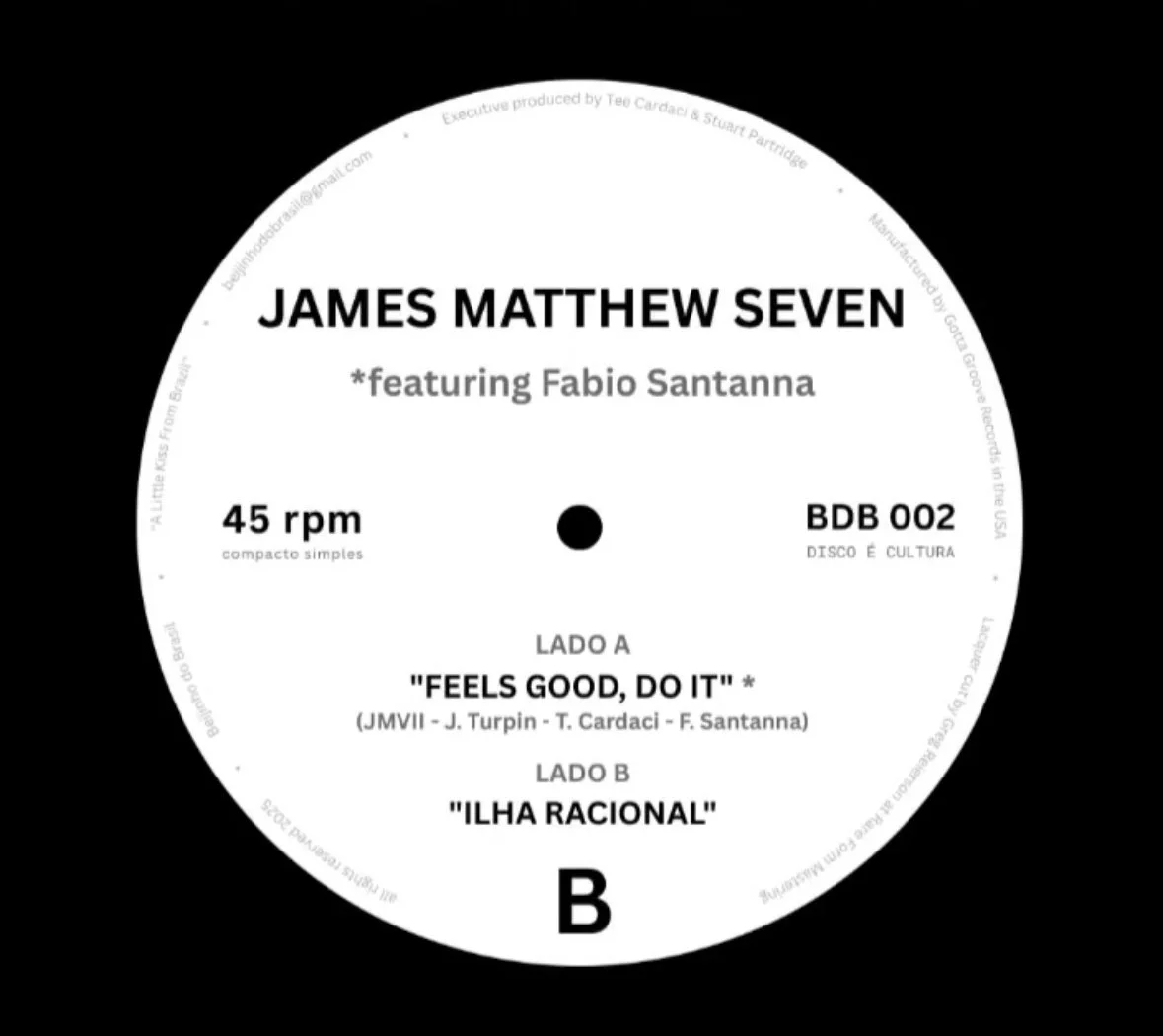JAMES MATTHEW SEVEN - A LITTLE KISS FROM BRASIL (SONGWRITER/
PRODUCER)