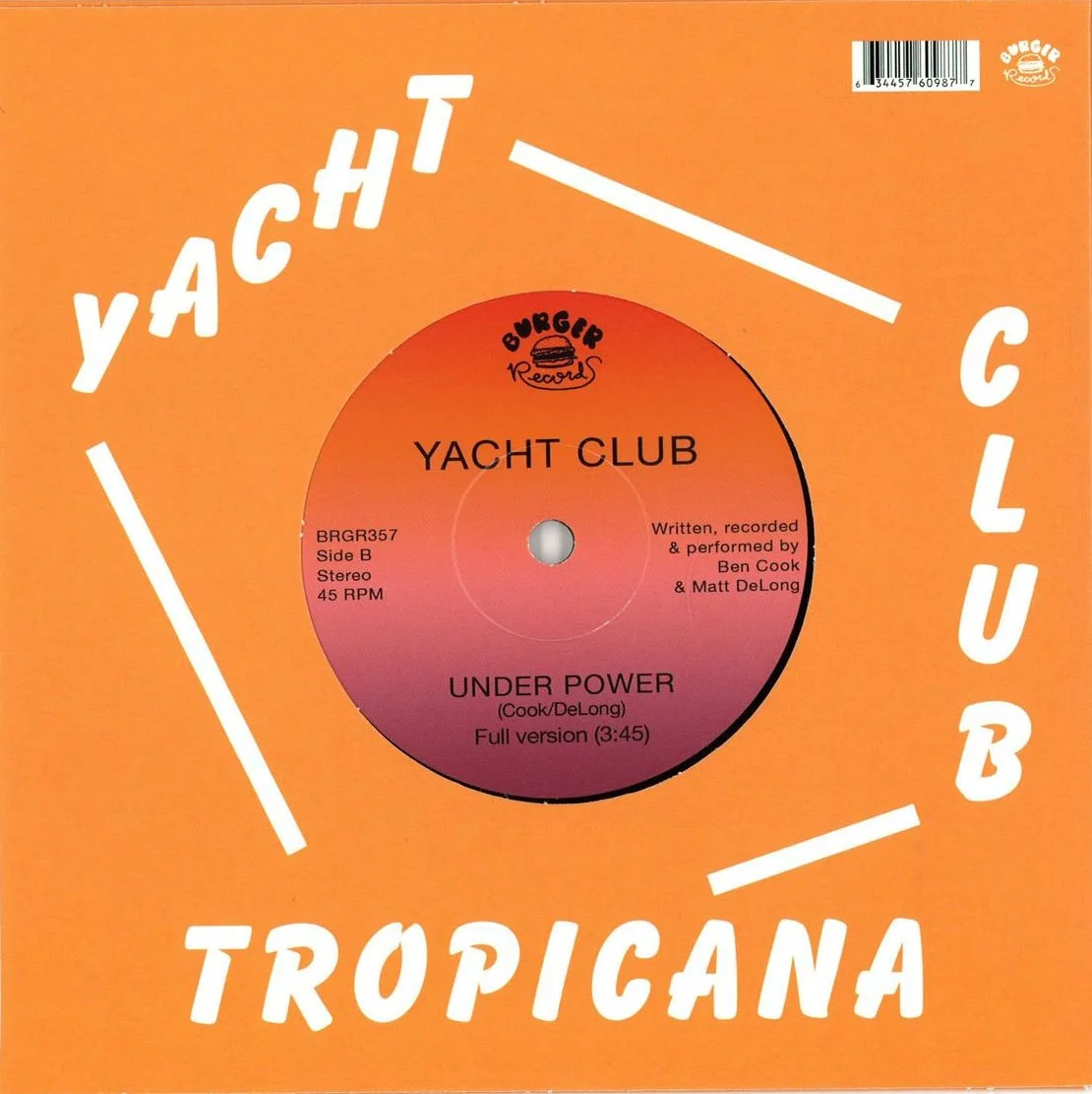 YACHT CLUB - TROPICANA (SONGWRITER/PRODUCER/GUITAR)