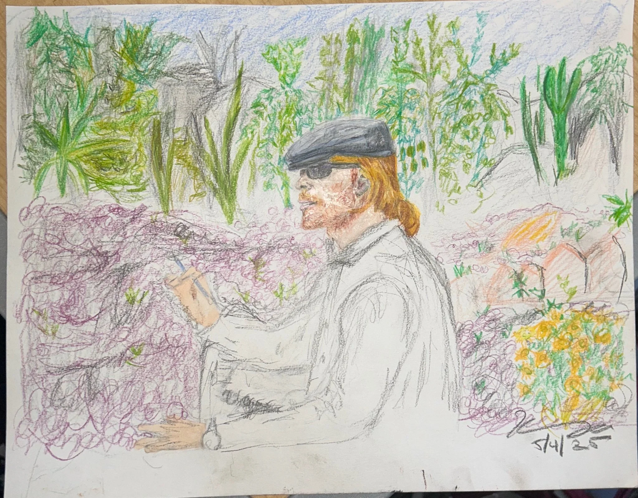 Nathaniel Quick Sketch | Colored Pencil | 2025