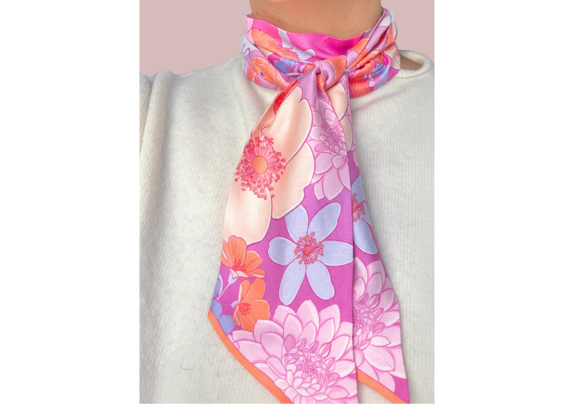 Lenço "Instinto & Mistério" (cobra)