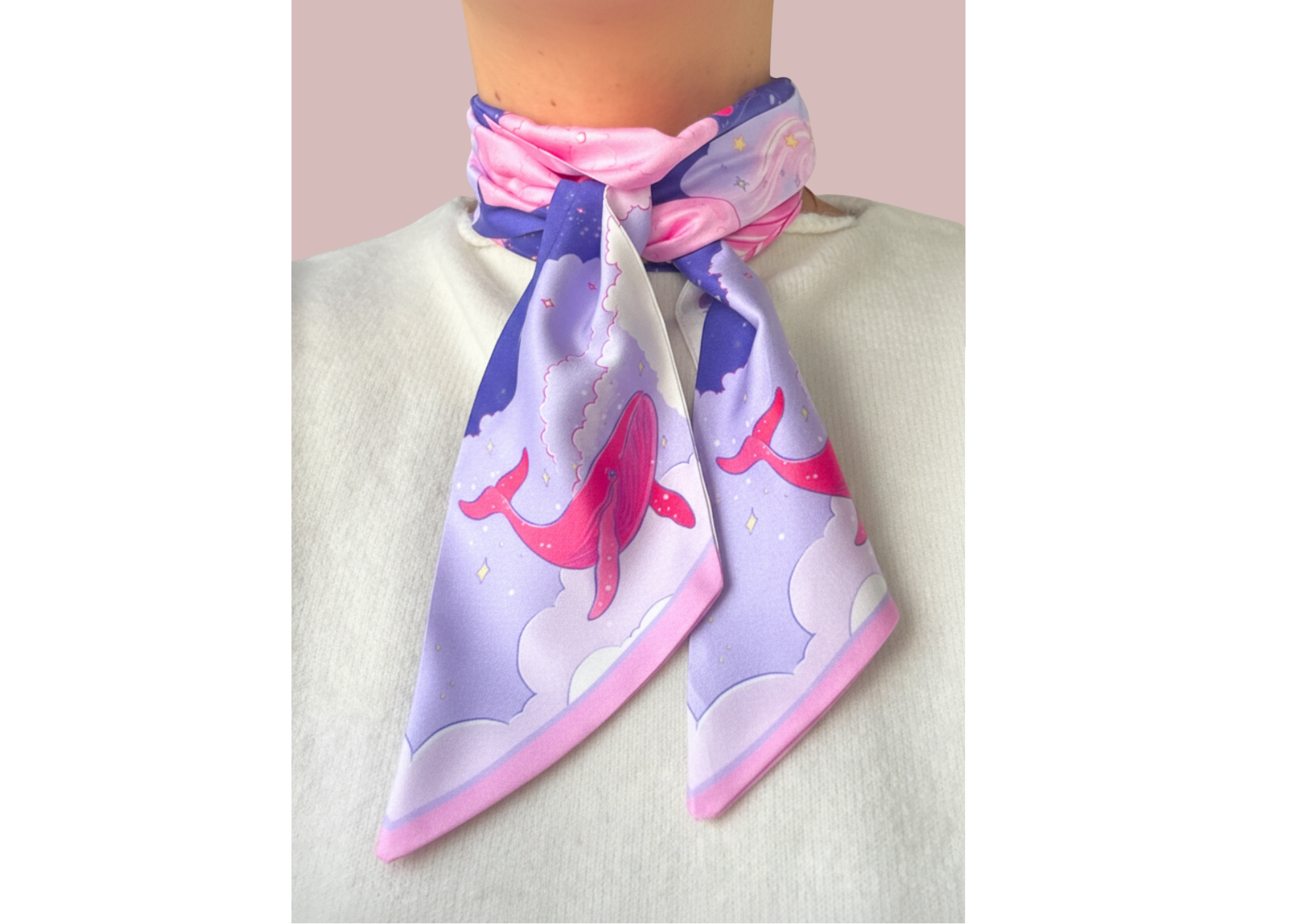 Lenço "Profundidade & Proteção" (baleia)