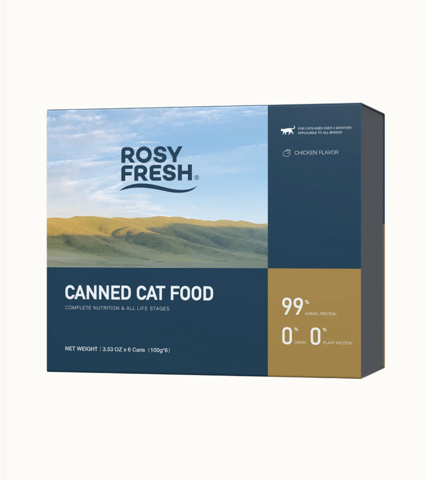 Rosy Fresh WET CAT FOOD x 2 Boxes Bundle - Complete and Balance Diet 100g