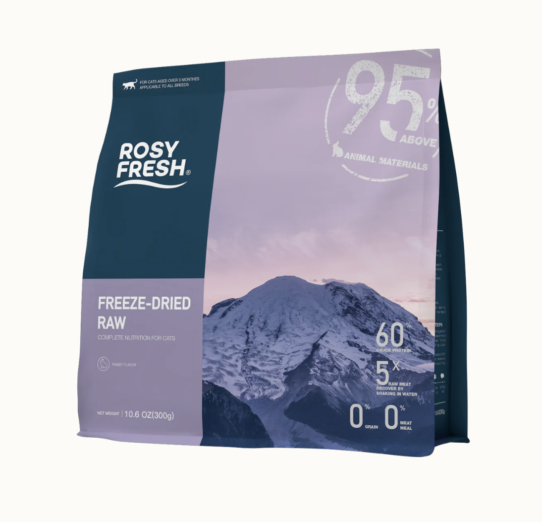 Rosy Fresh FREEZE-DRIED RAW FOR CAT 300g - Rabbit Flavour