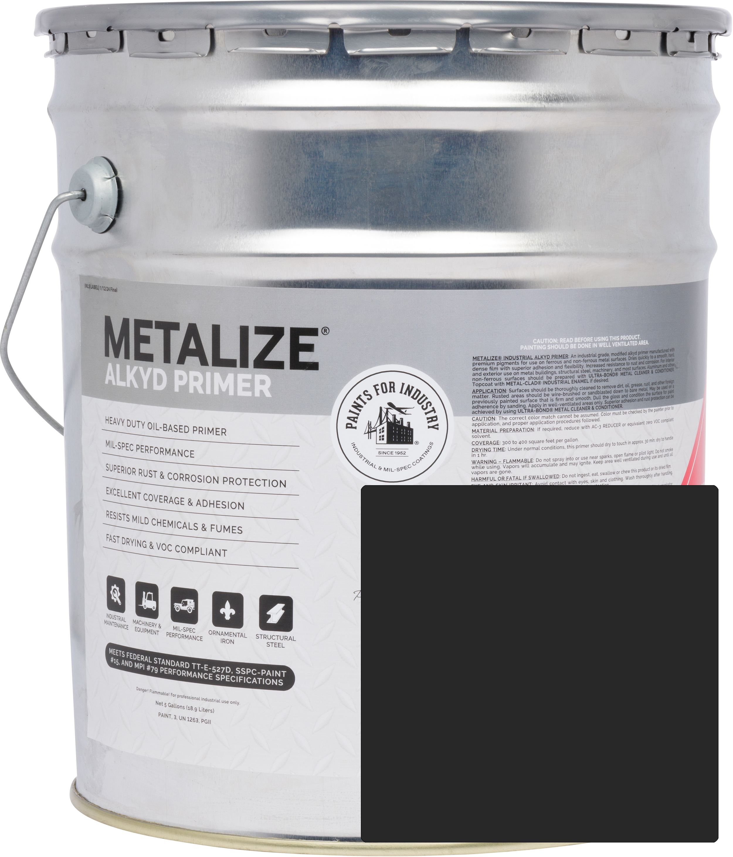 8-HES-1116 (Black Primer) - 5 Gallons