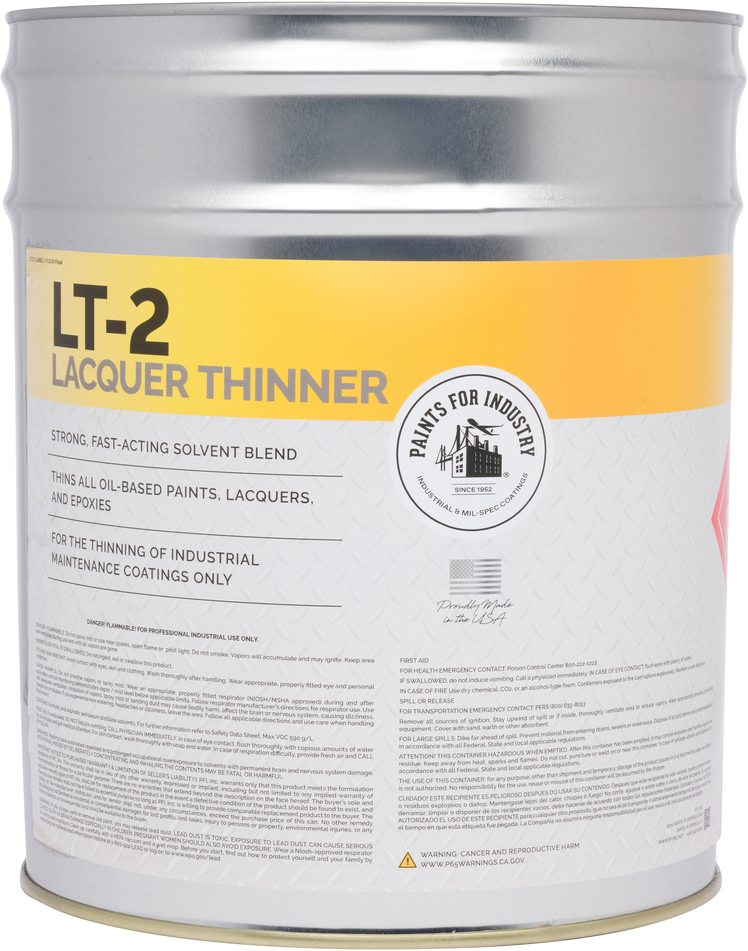 LT-2 (Lacquer Thinner) - 5 Gallons