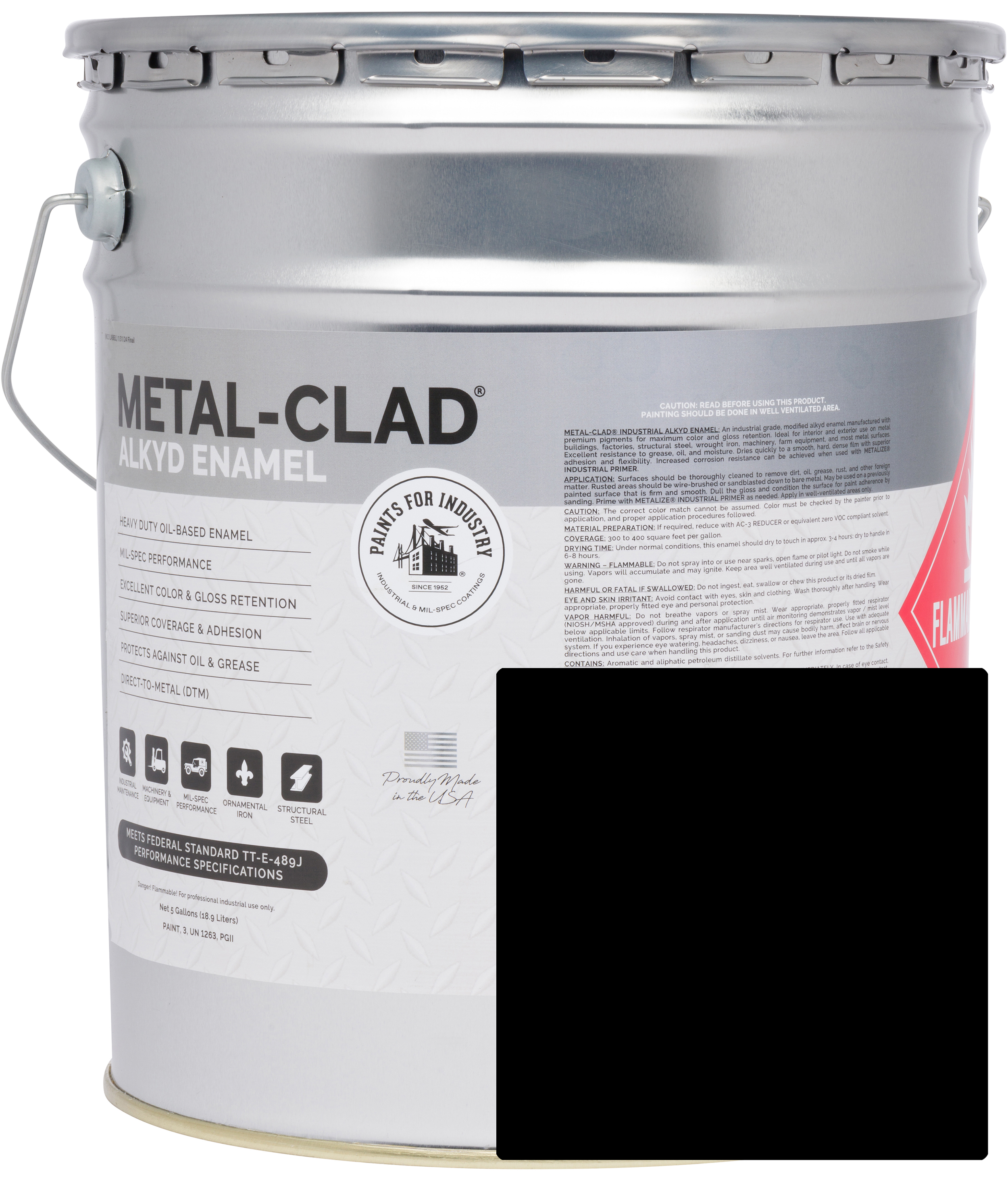 8-HES-1722 (Semi-Gloss Black) - 5 Gallon