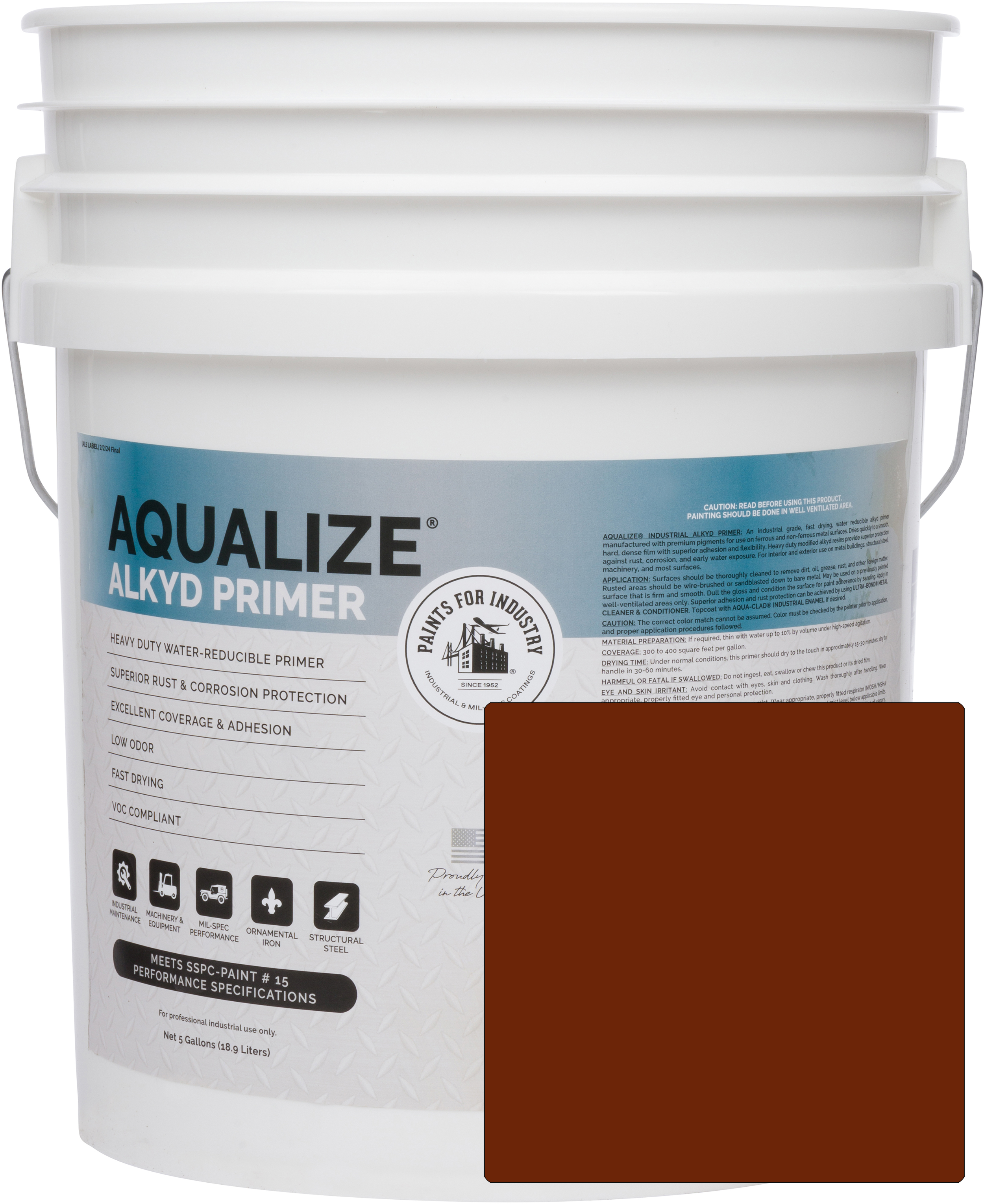 5-WP-1101 (Red Oxide Primer) - 5 Gallon
