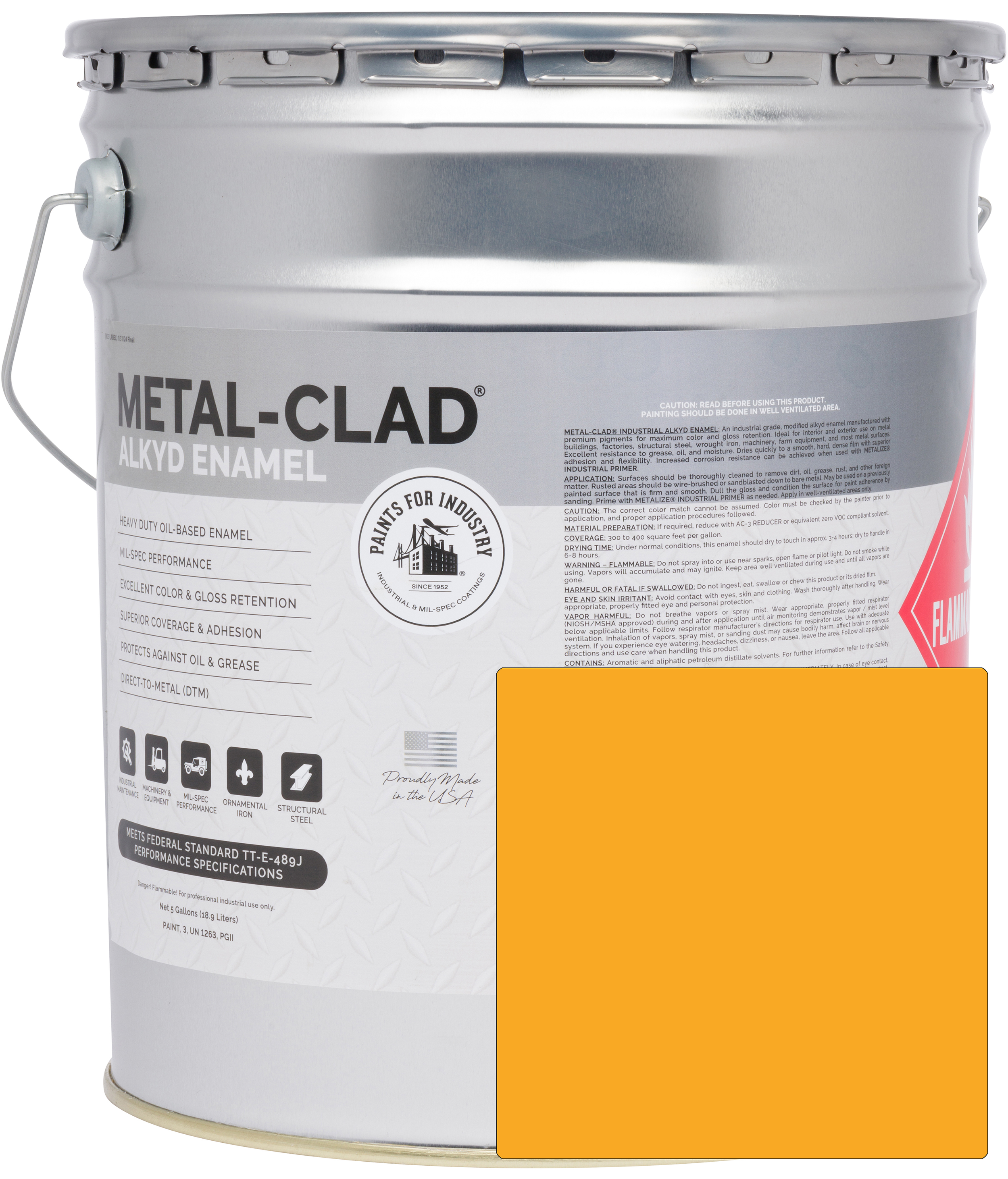 3-HES-1711 (Safety Yellow) - 5 Gallon