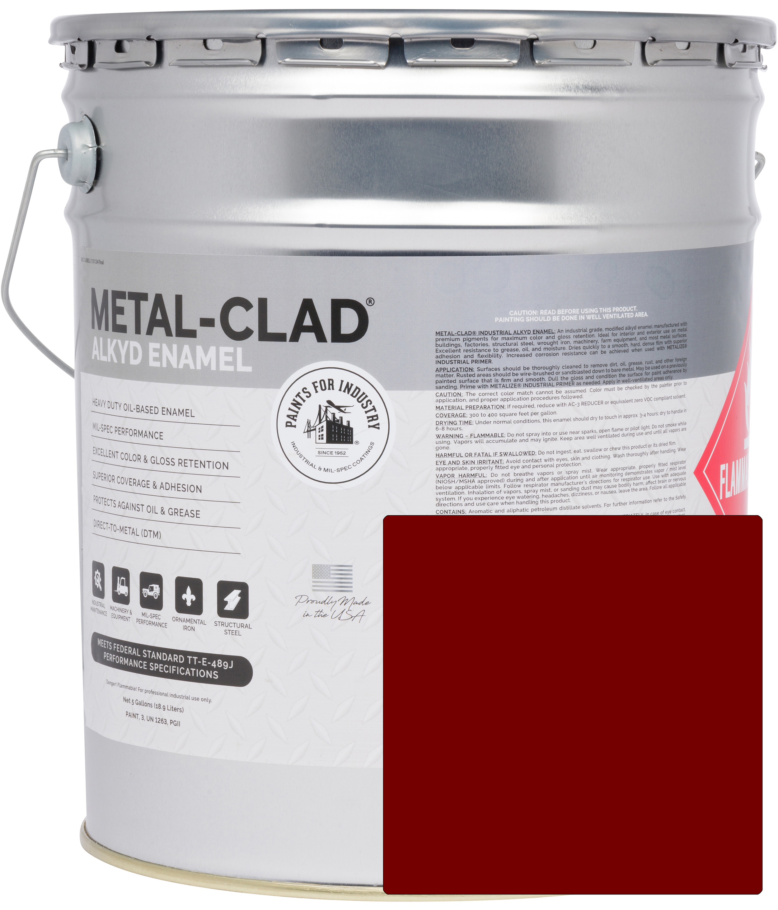 5-HES-2614 (Safety Red) - 5 Gallon