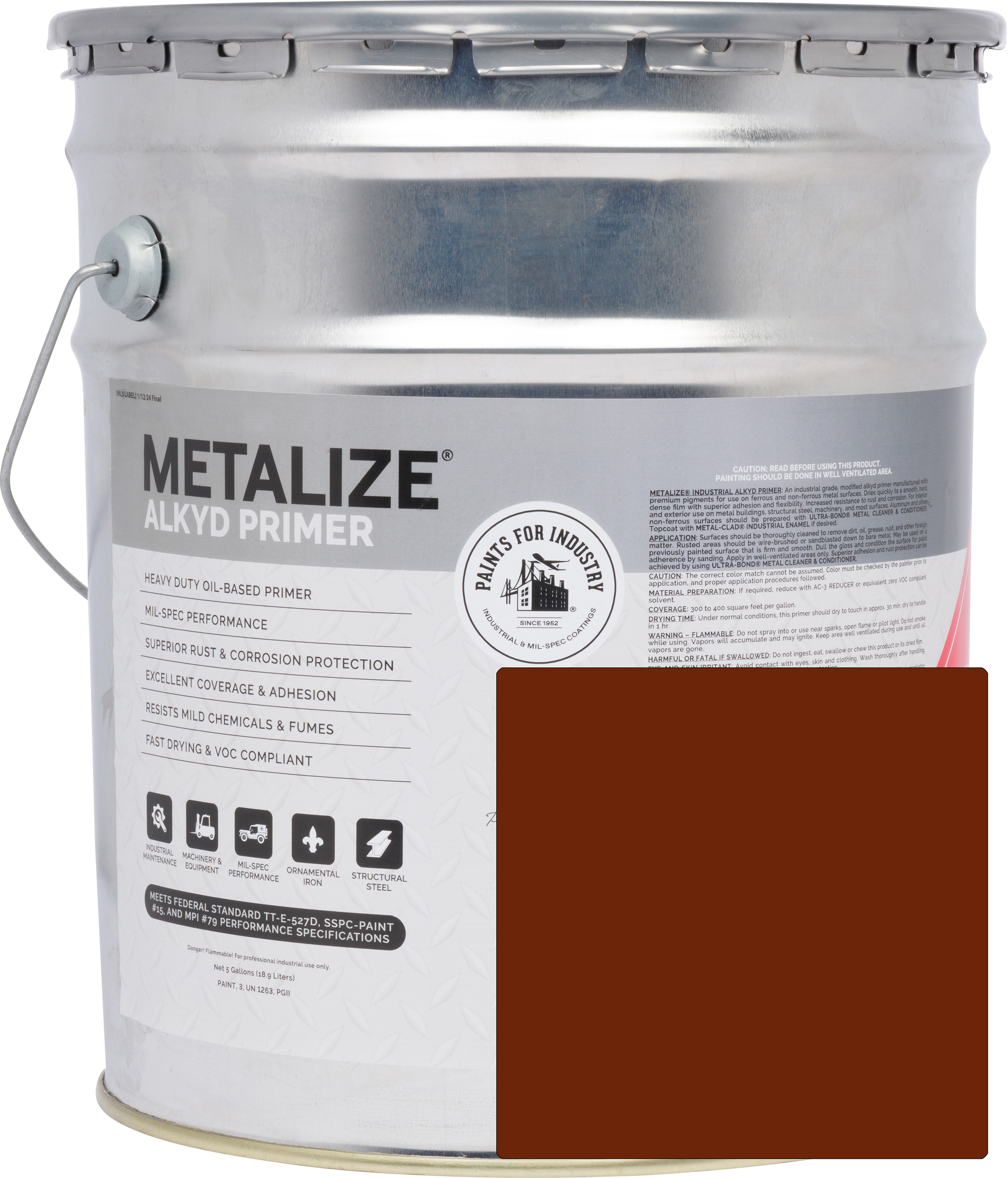 5-HES-1101 (Red Oxide Primer) - 5 Gallons