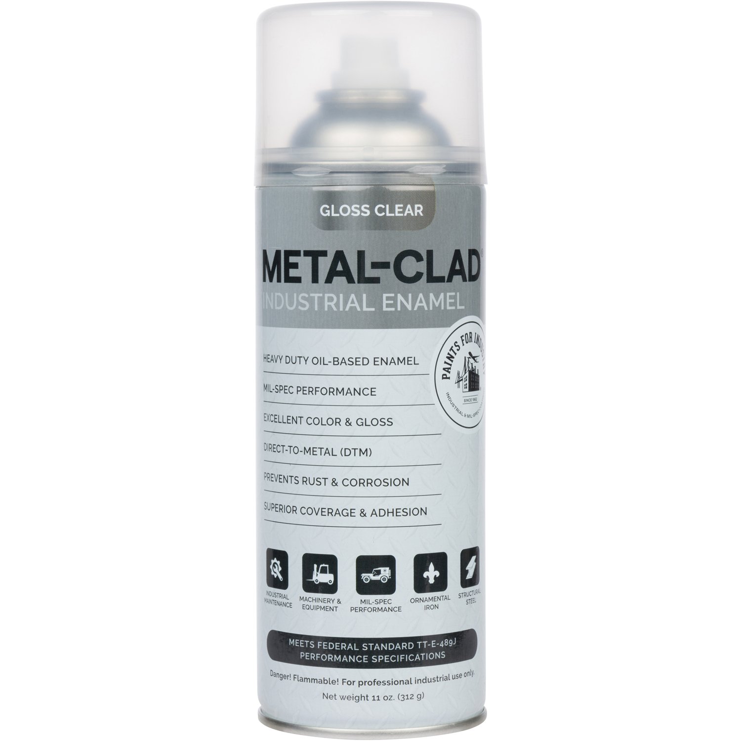 Metal-Clad Aerosol Enamel - Clear Gloss
