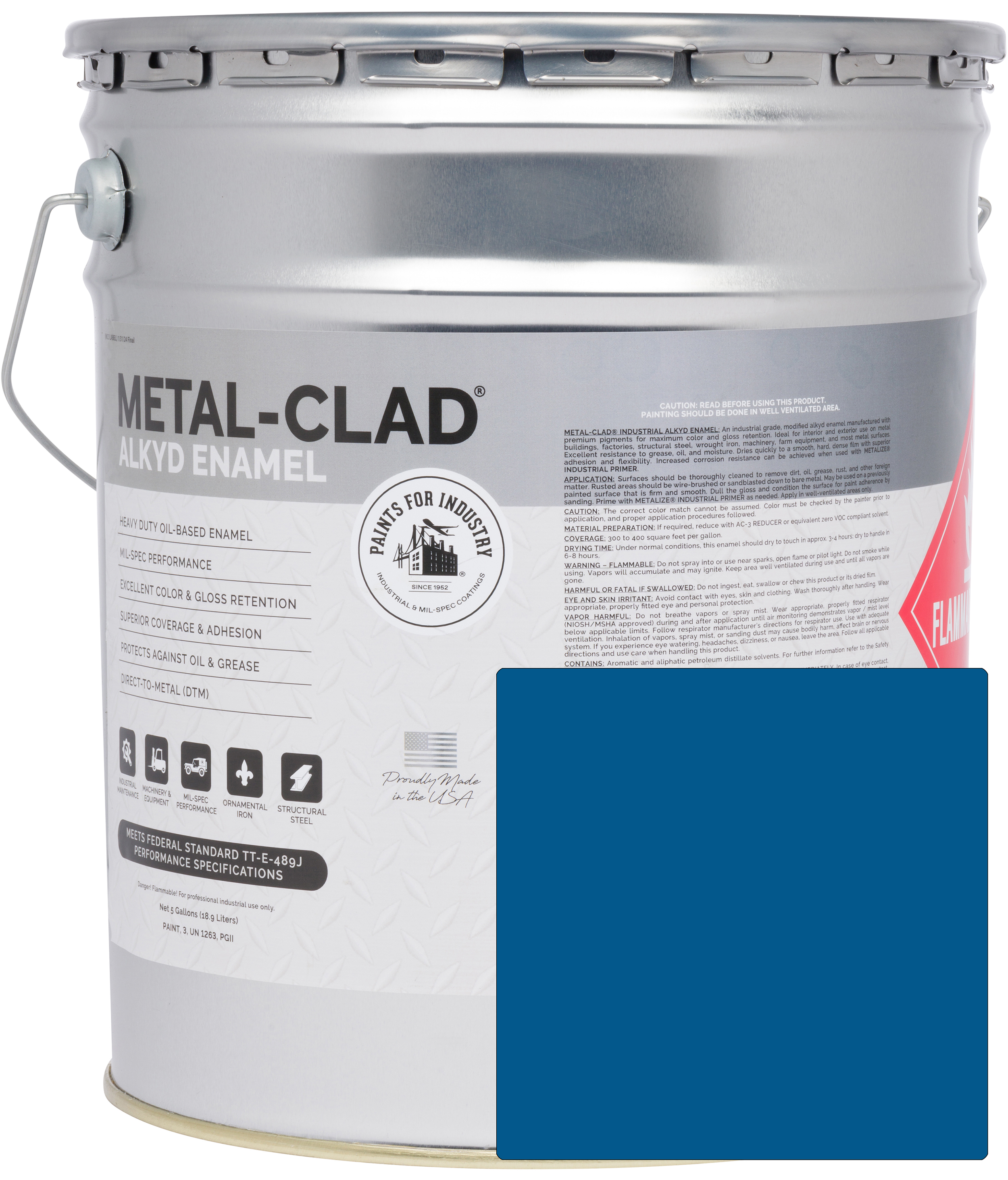 6-HES-5050 (Safety Blue) - 5 Gallon