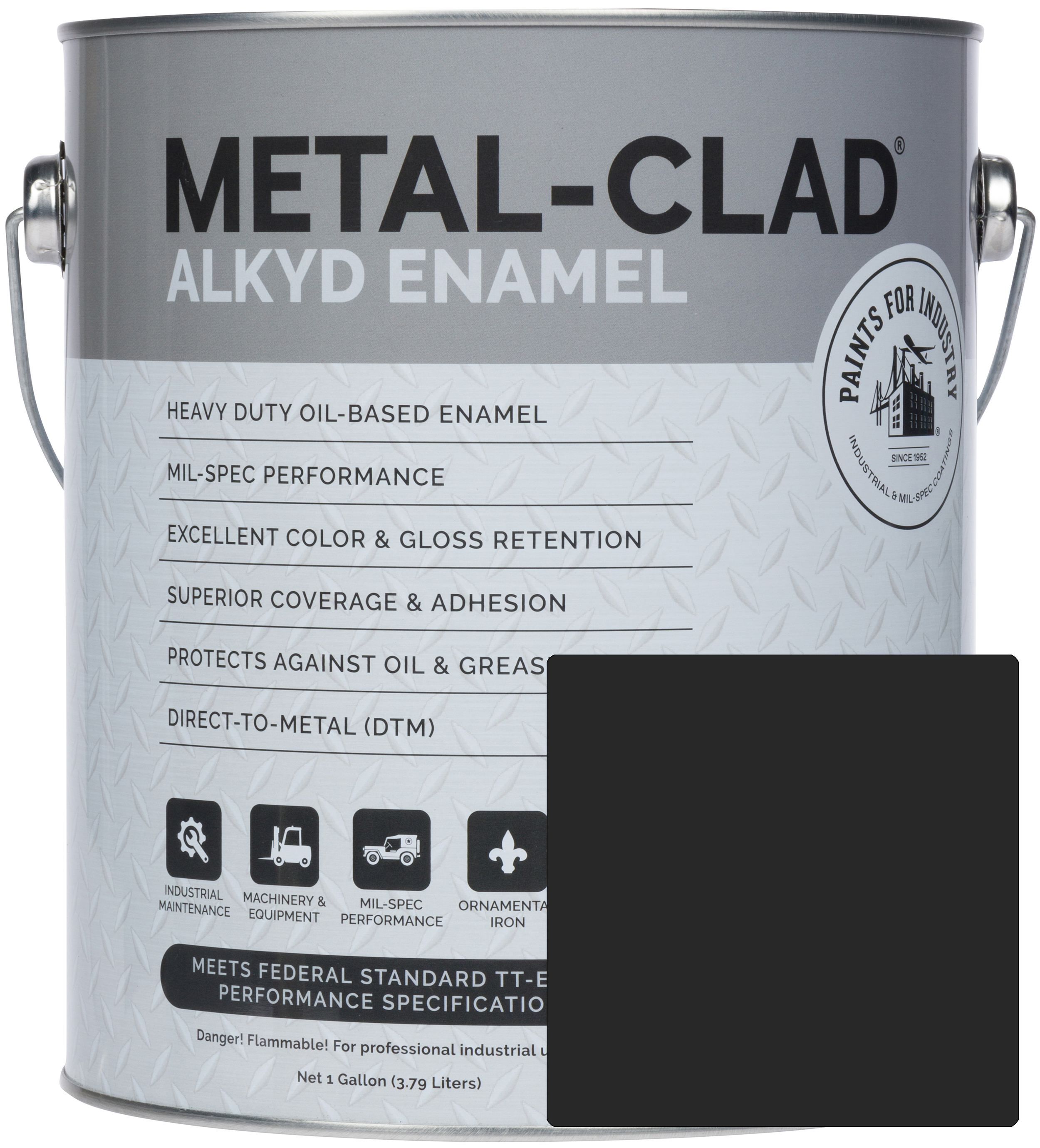 8-HES-3126 (Flat Black) - 1 Gallon