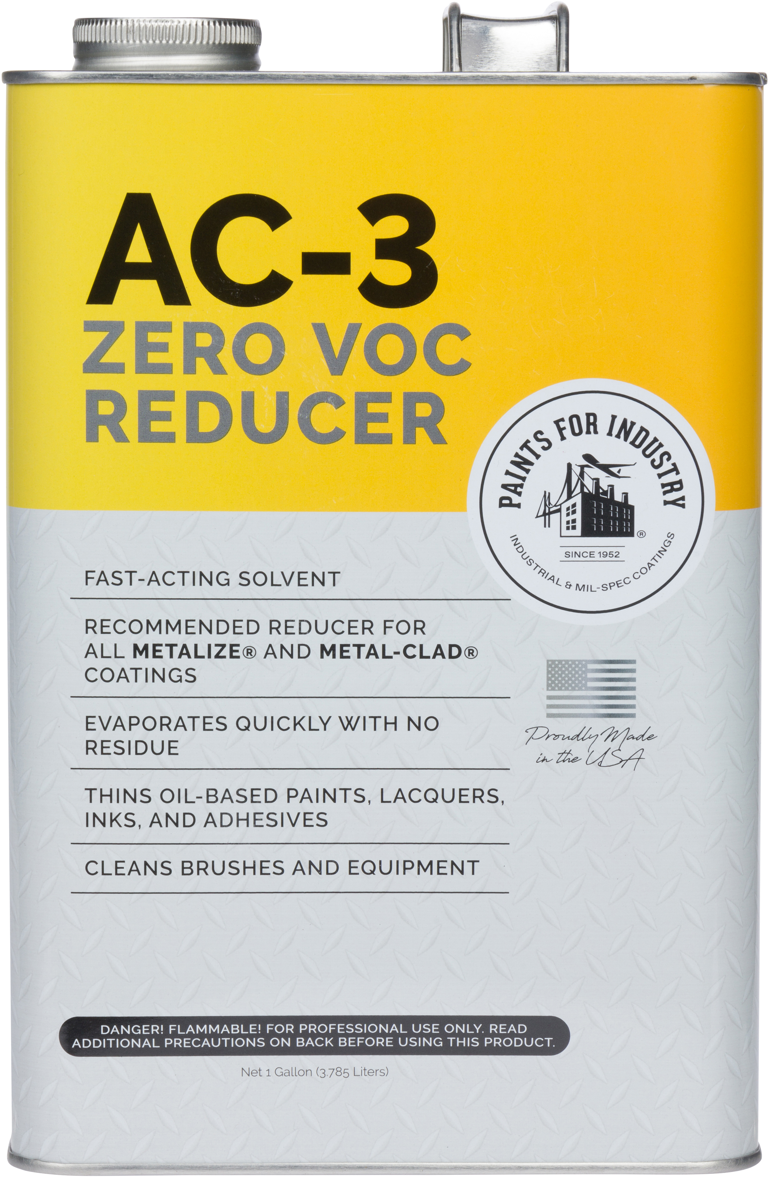 AC-3 (Acetone, Zero VOC Reducer) - 1 Gallon