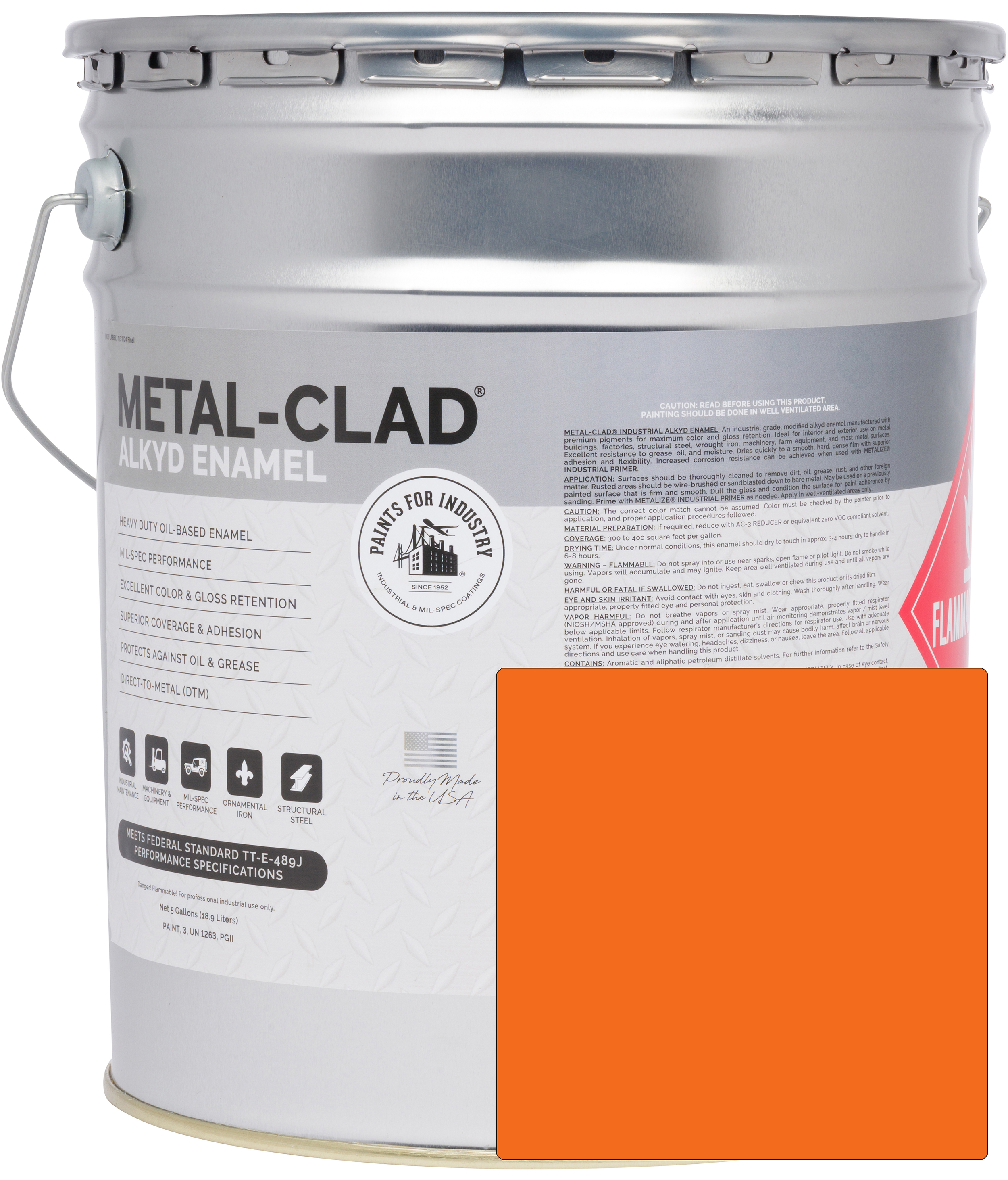 3-HES-6114 (Machinery Orange) - 5 Gallon