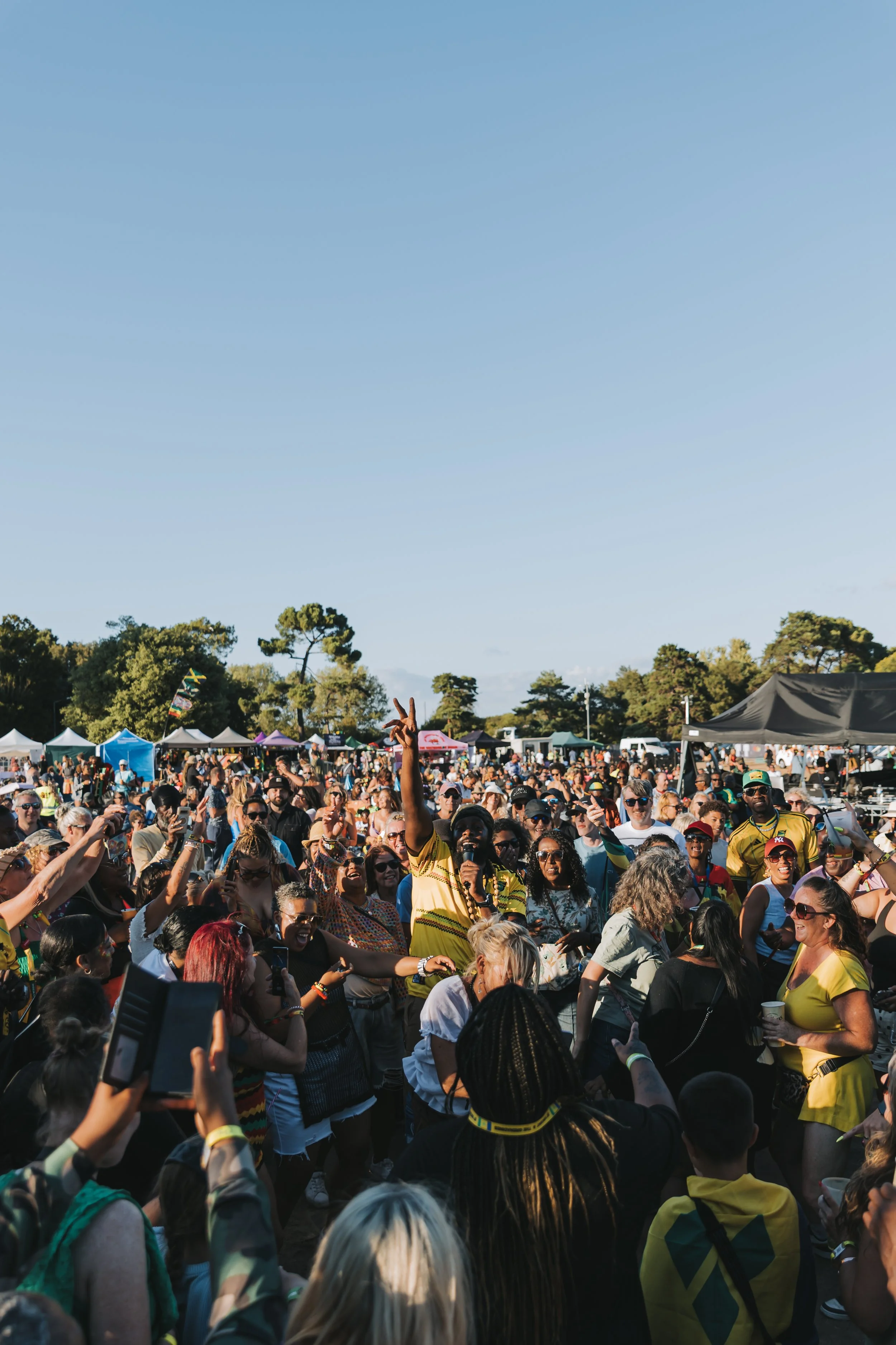 Da Fuchaman performing in the crowd at Reggae Weekender Bournemouth 2026
