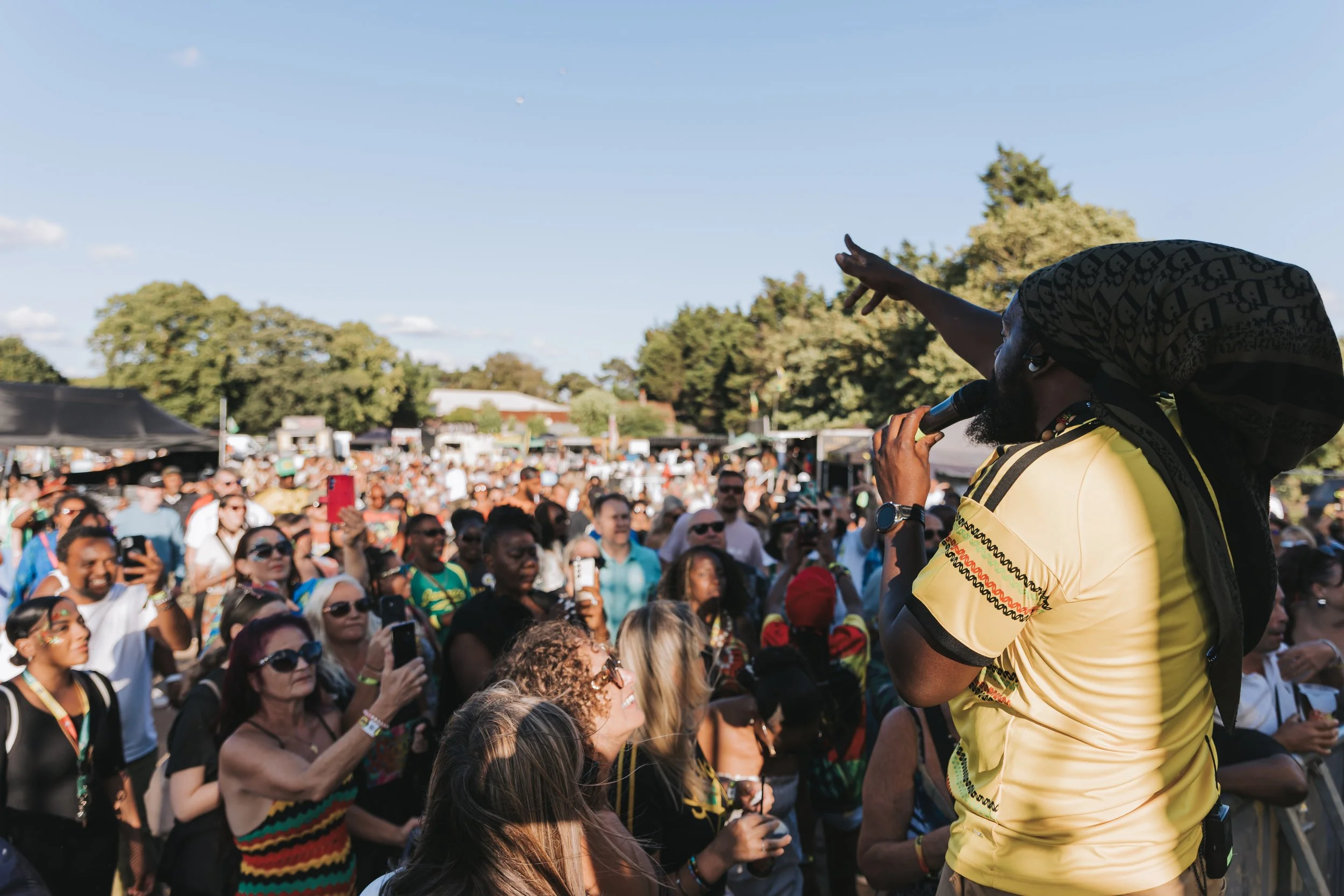 Da Fuchaman singing at Reggae Weekender Bournemouth 2026