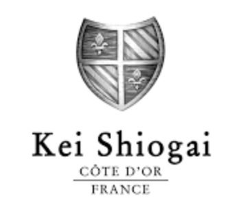 A logo featuring a shield divided into four quadrants with symbols, and the text 'Kei Shiogai Côte d'Or France' below.
