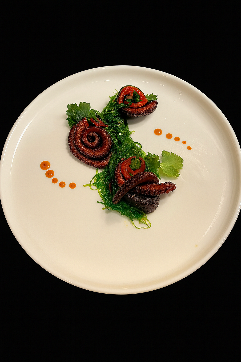 Private Chef Dish octopus salad