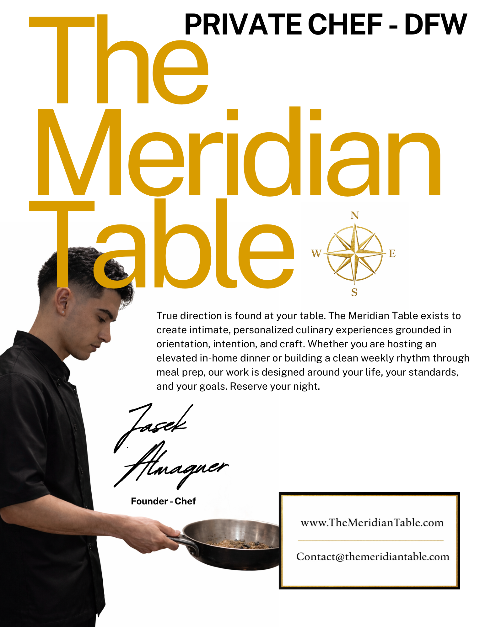 Private dining and luxury in-home dining experiences Dallas Fort Worth