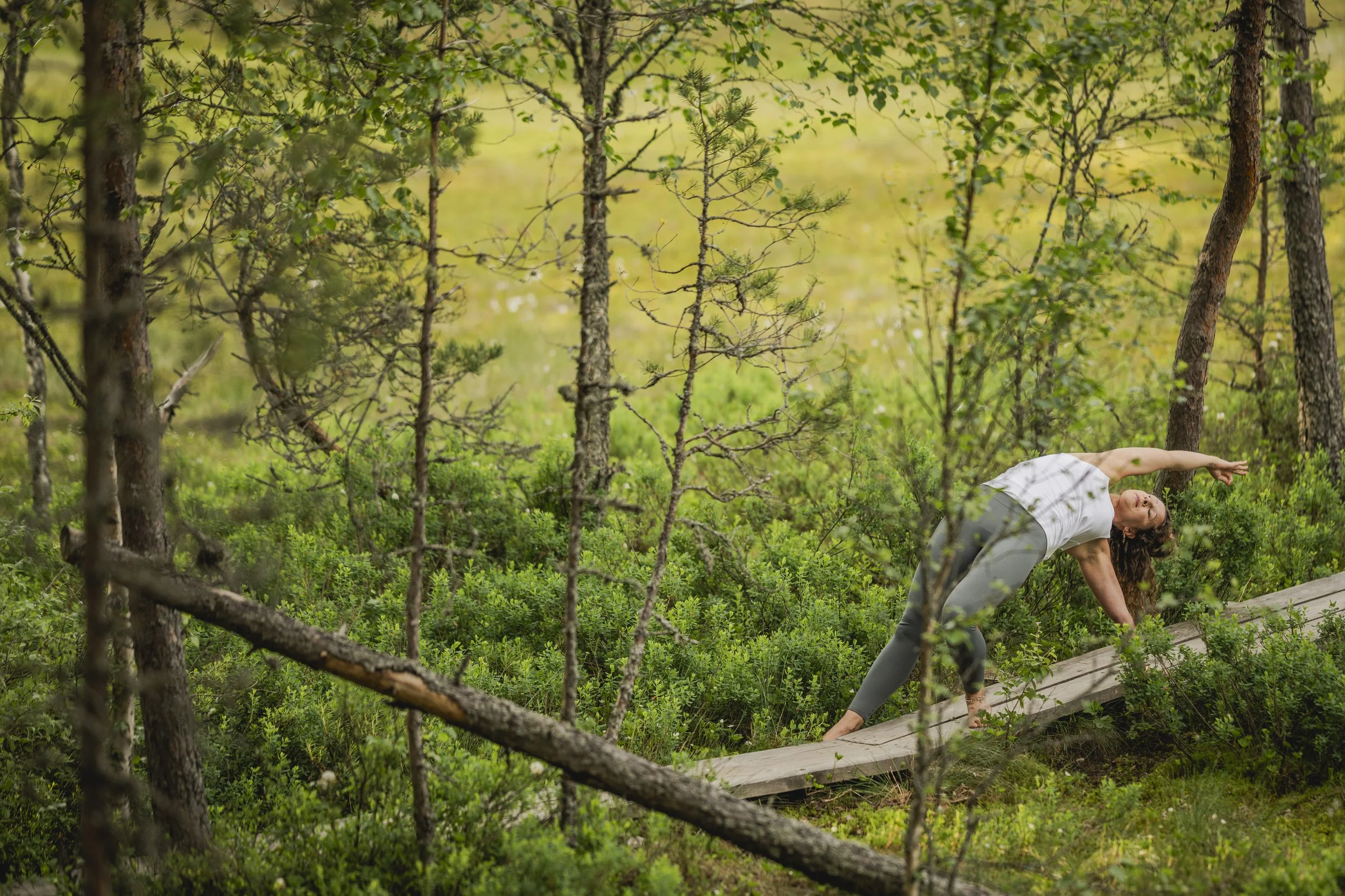 Private yoga session guided with calm and presence