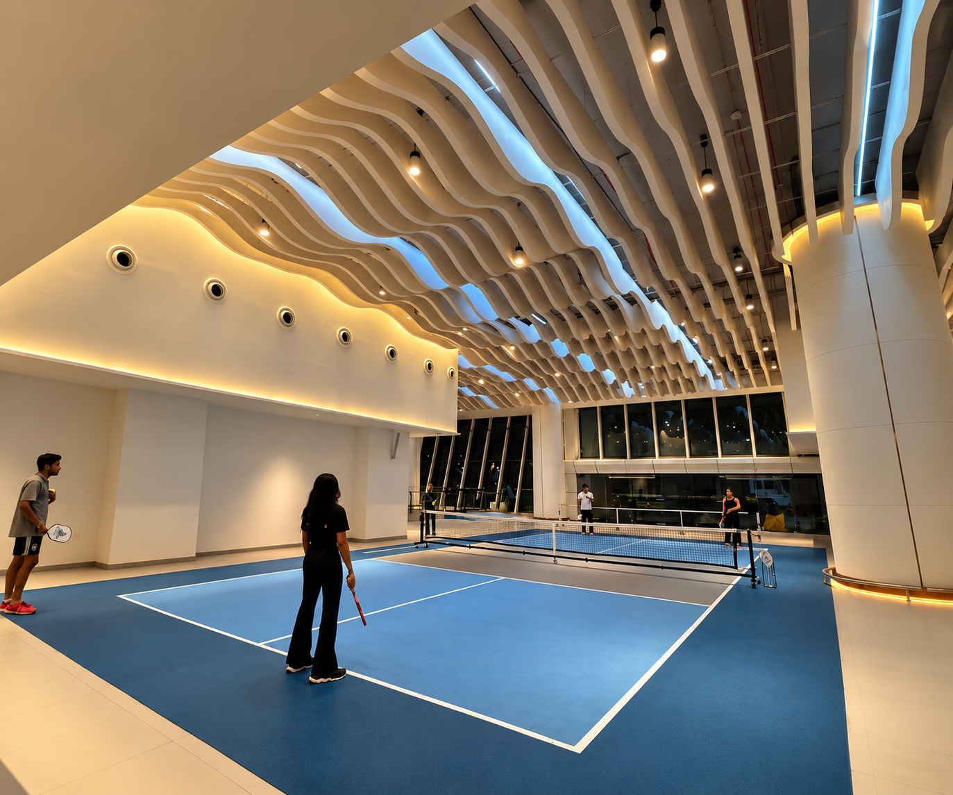 Founders Playing Pickleball in Mumbai.