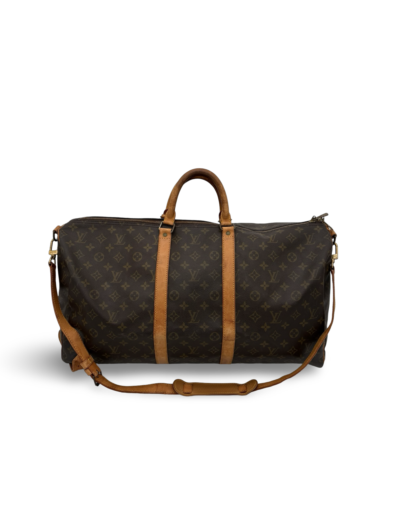 Louis Vuitton Keepall 55 Bandouliere Brown Monogram Canvas Travel Duffel Bag