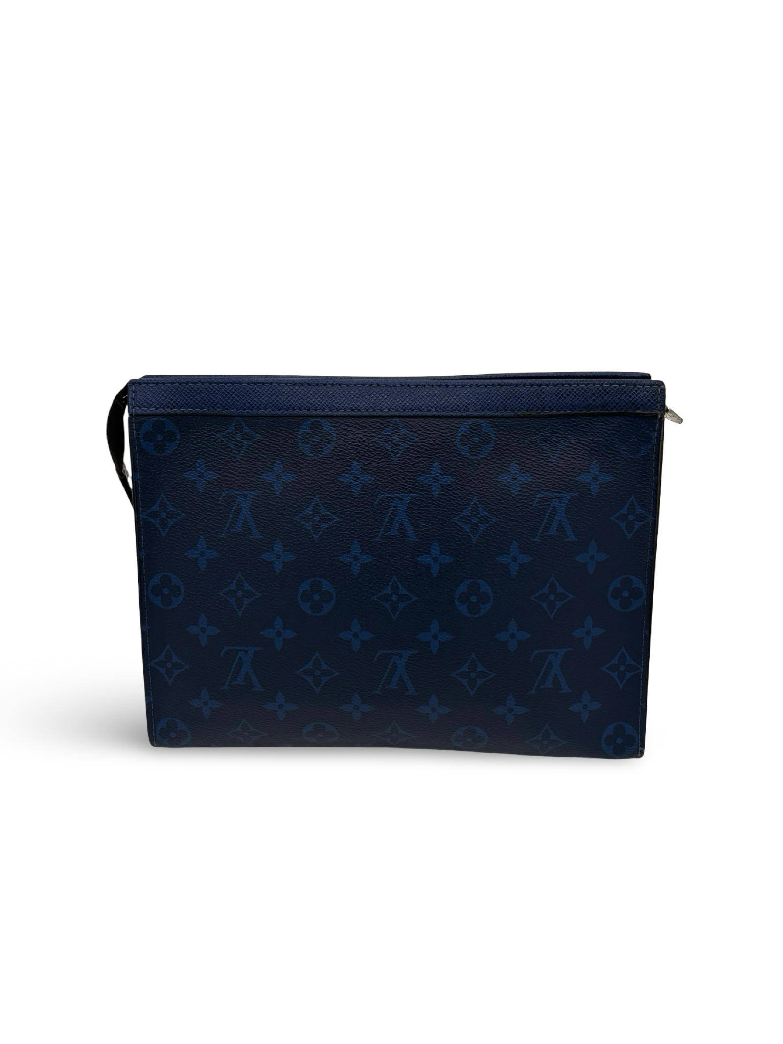 Louis Vuitton Monogram Eclipse Voyage PM Pacific Blue Pochette Clutch Bag