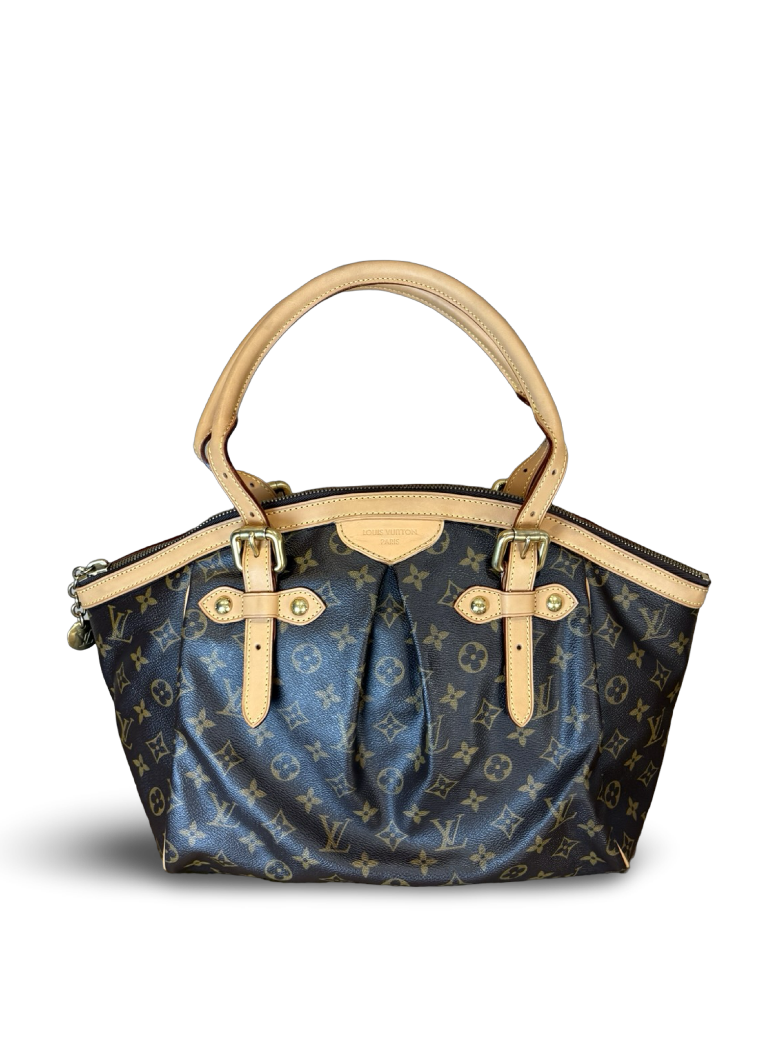 Louis Vuitton Tivoli GM Brown Monogram Canvas Tote Handbag