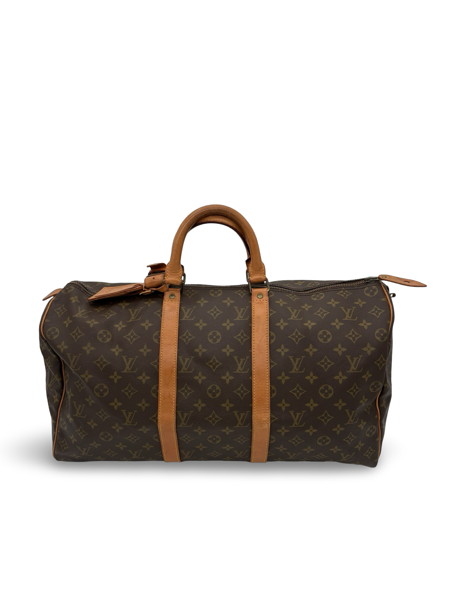 Louis Vuitton Keepall 50 Brown Monogram Canvas Duffel Bag