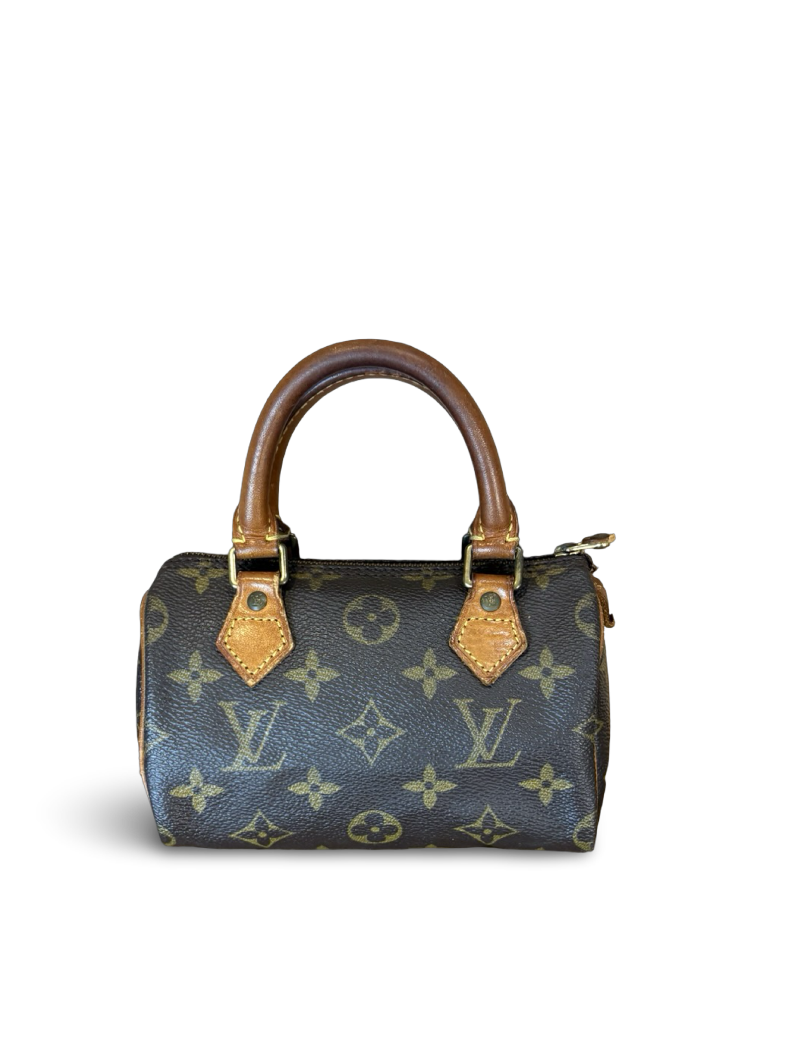 Louis Vuitton Nano Speedy Mini Brown Monogram Canvas Handbag