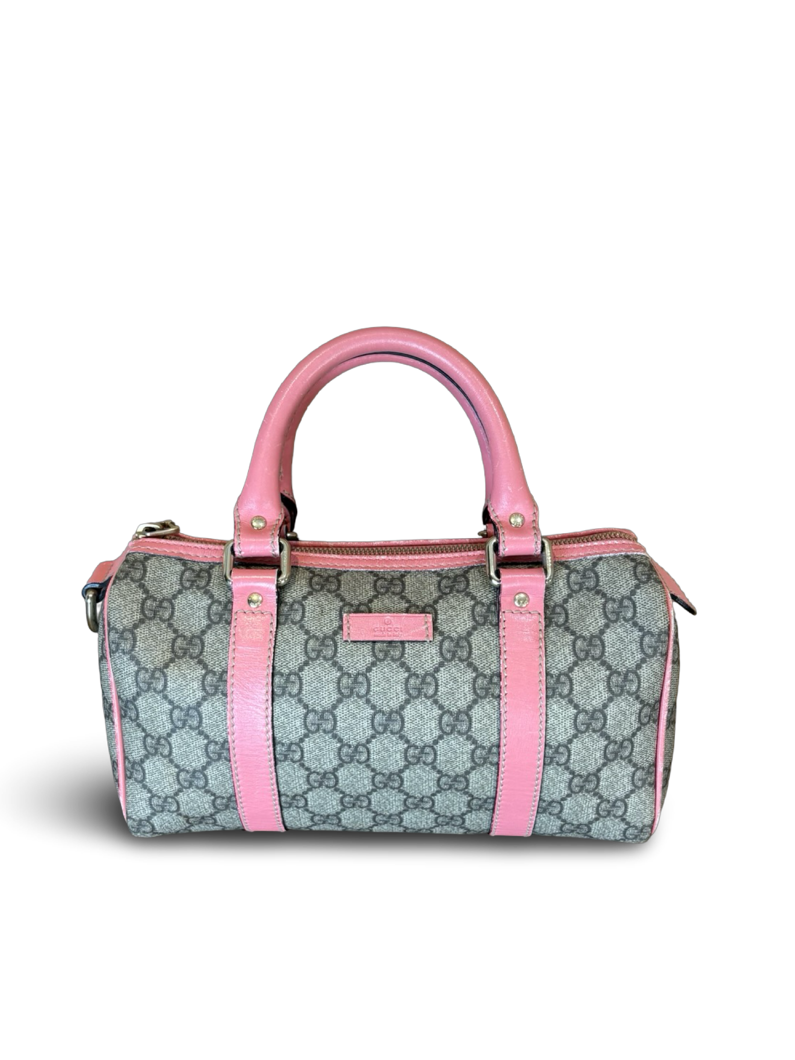 Gucci Mini Boston GG Canvas Pink Handbag