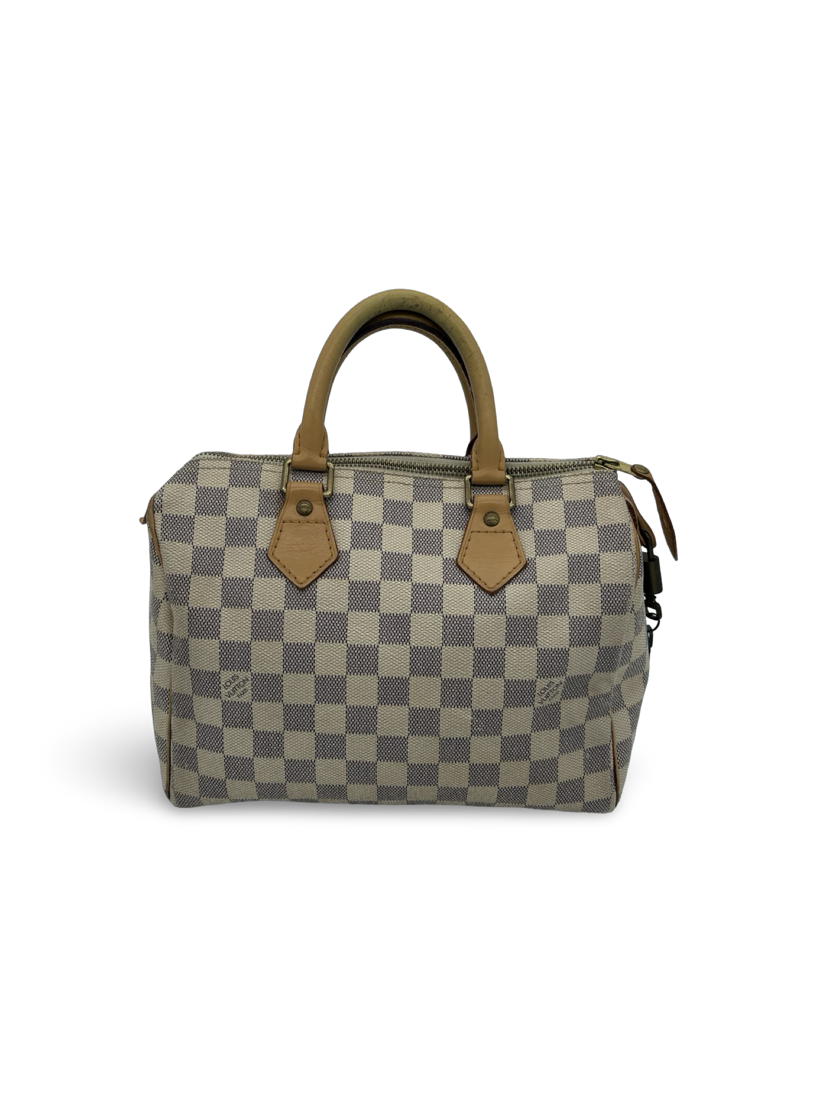 Louis Vuitton Speedy 25 Damier Azur White Monogram Canvas Bag