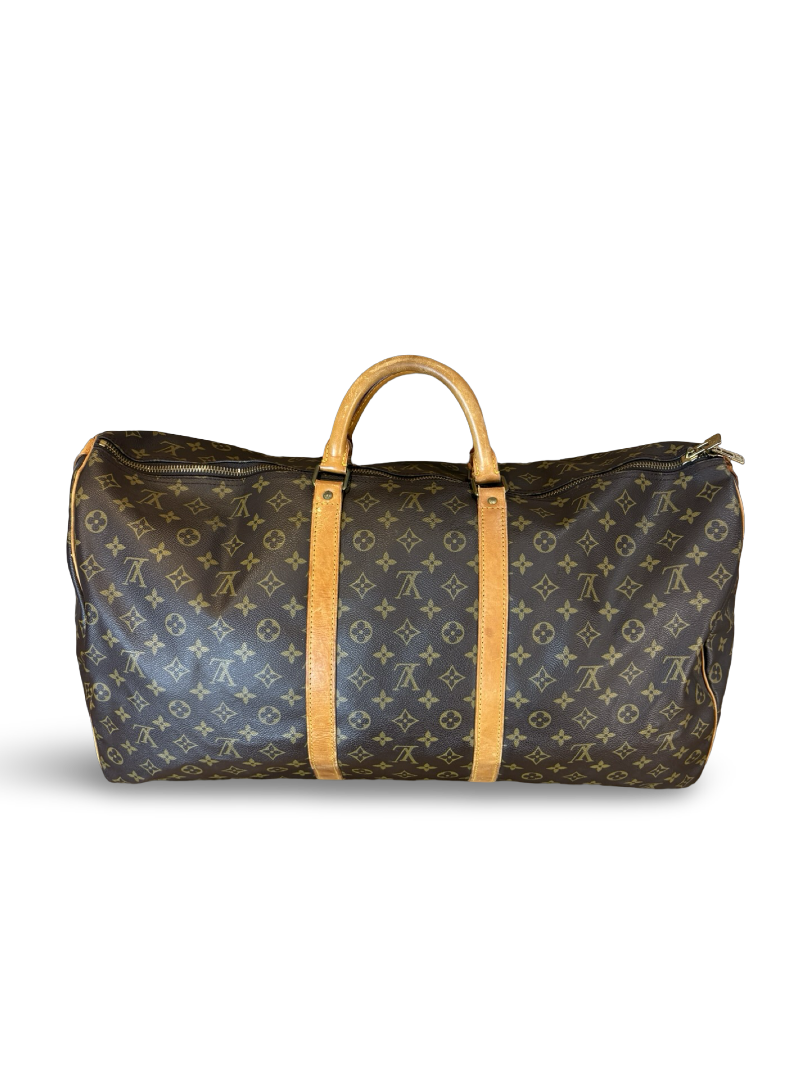 Louis Vuitton Keepall 60 Brown Monogram Canvas Duffel Bag