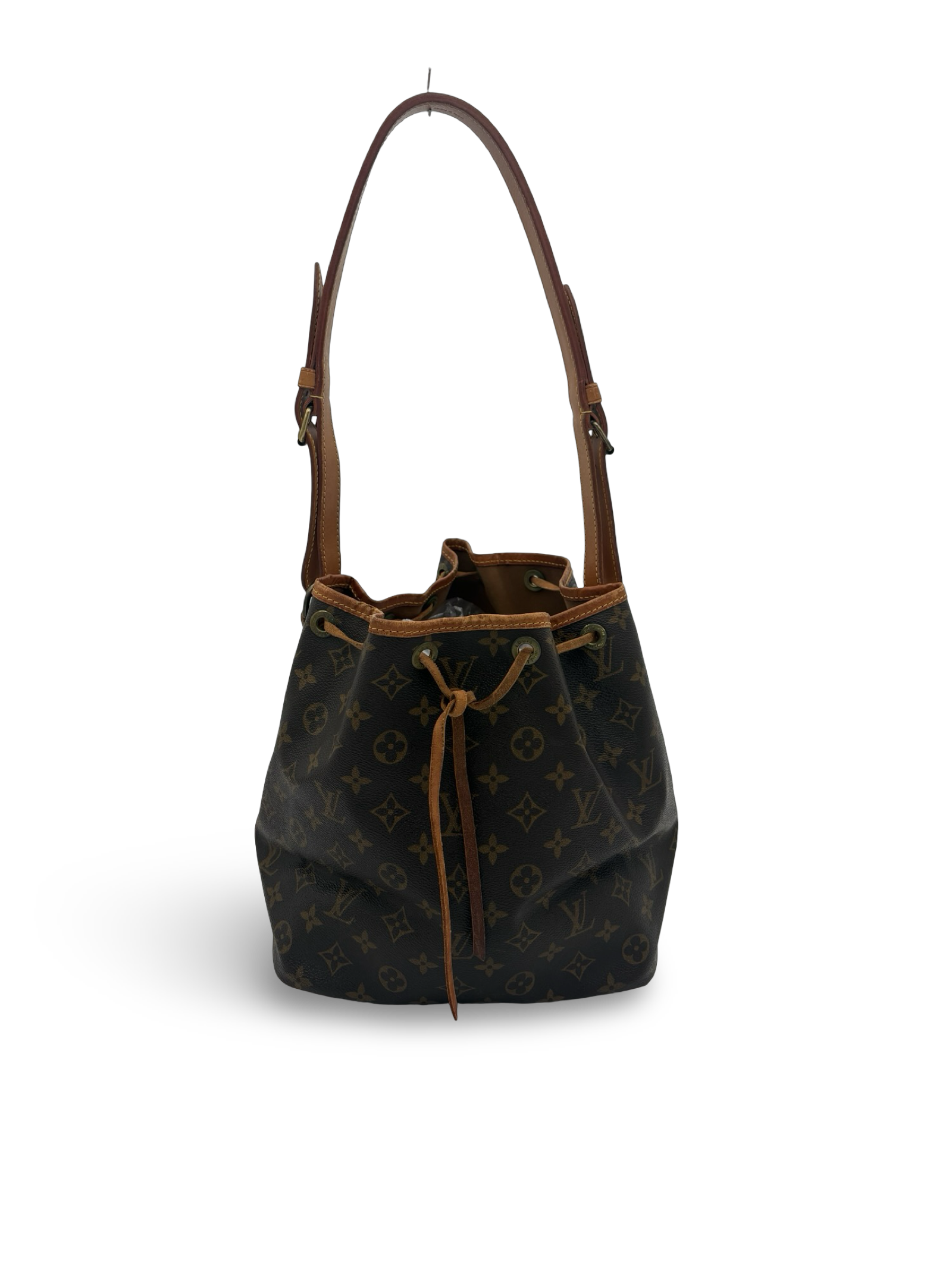 Louis Vuitton Petit Noé Drawstring Shoulder Bag Brown Monogram Canvas